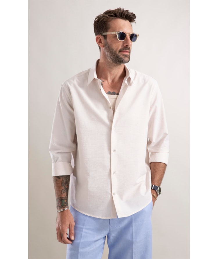 Camisa Casual Natural