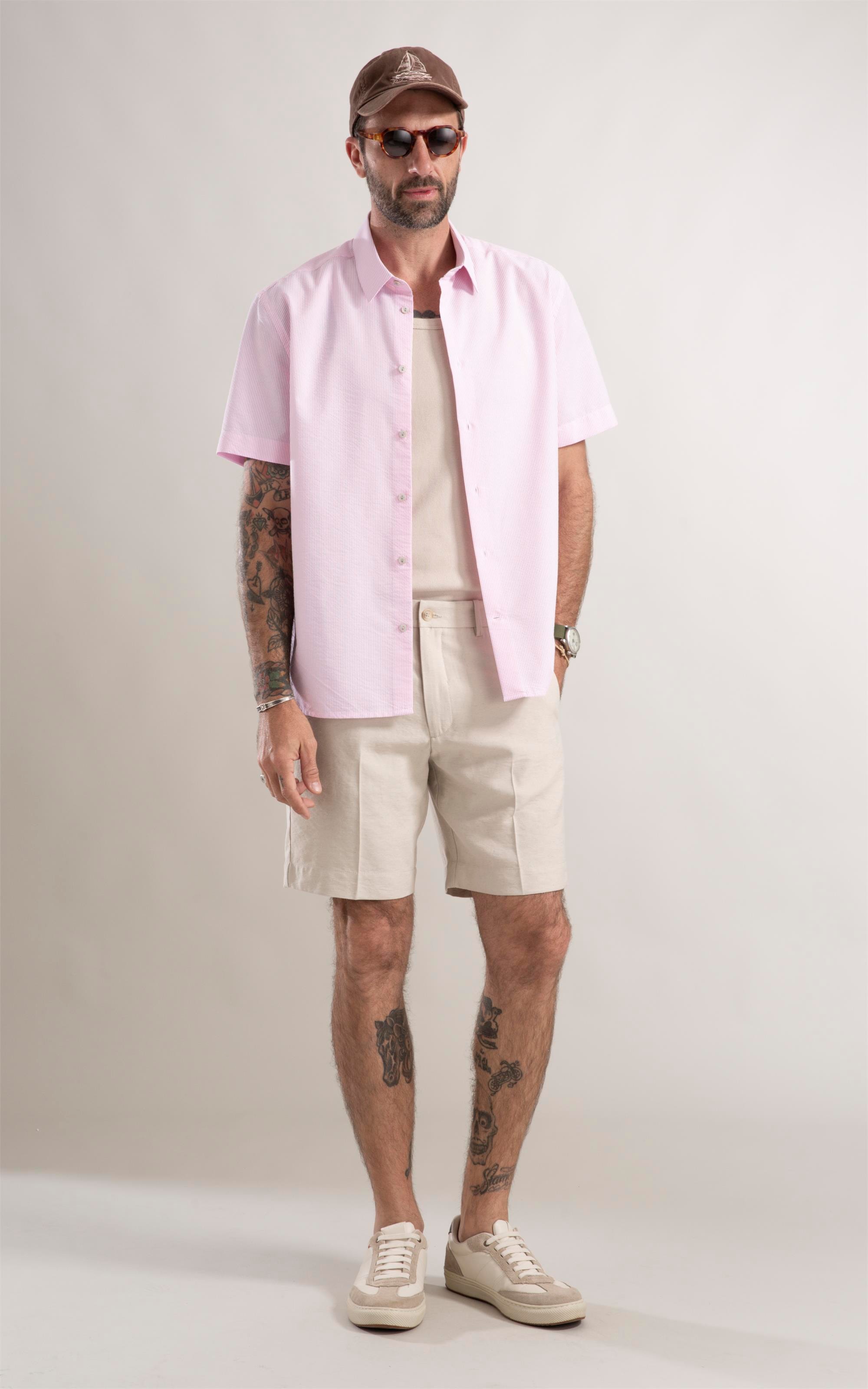 Camisa Casual Rosa