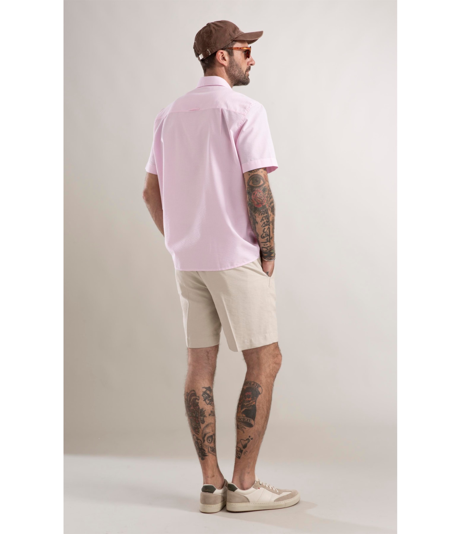 Camisa Casual Rosa