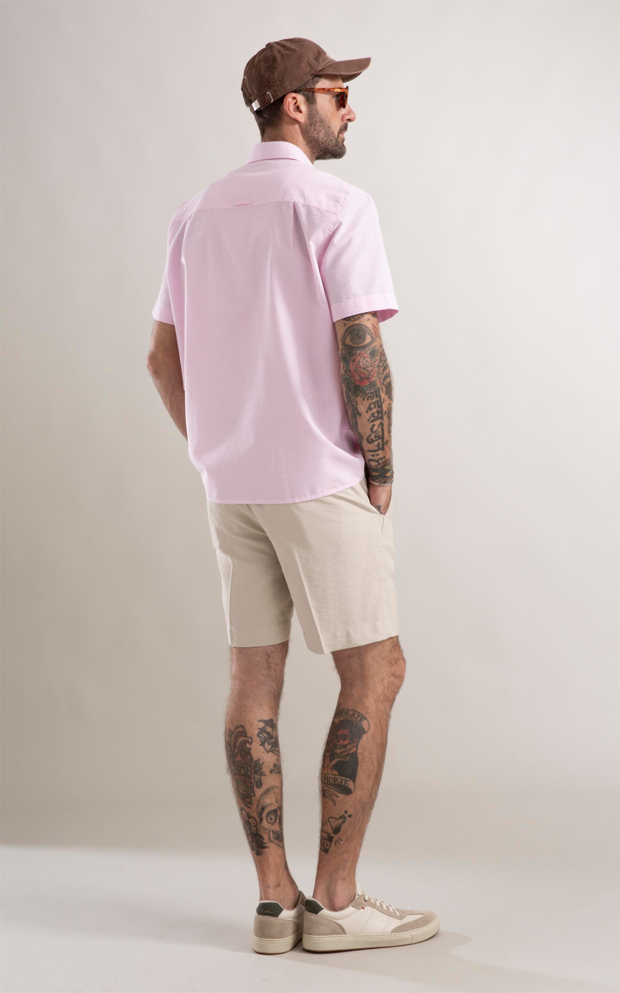 Camisa Casual Rosa