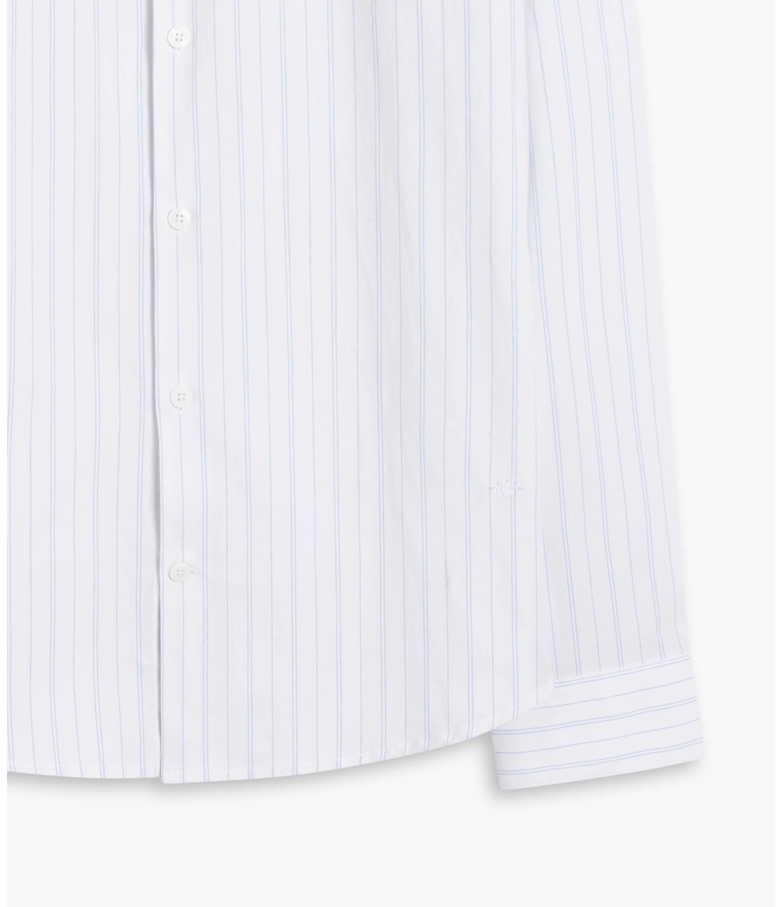Camisa Cauã Traveller Ft Listrado Ml Azul Claro