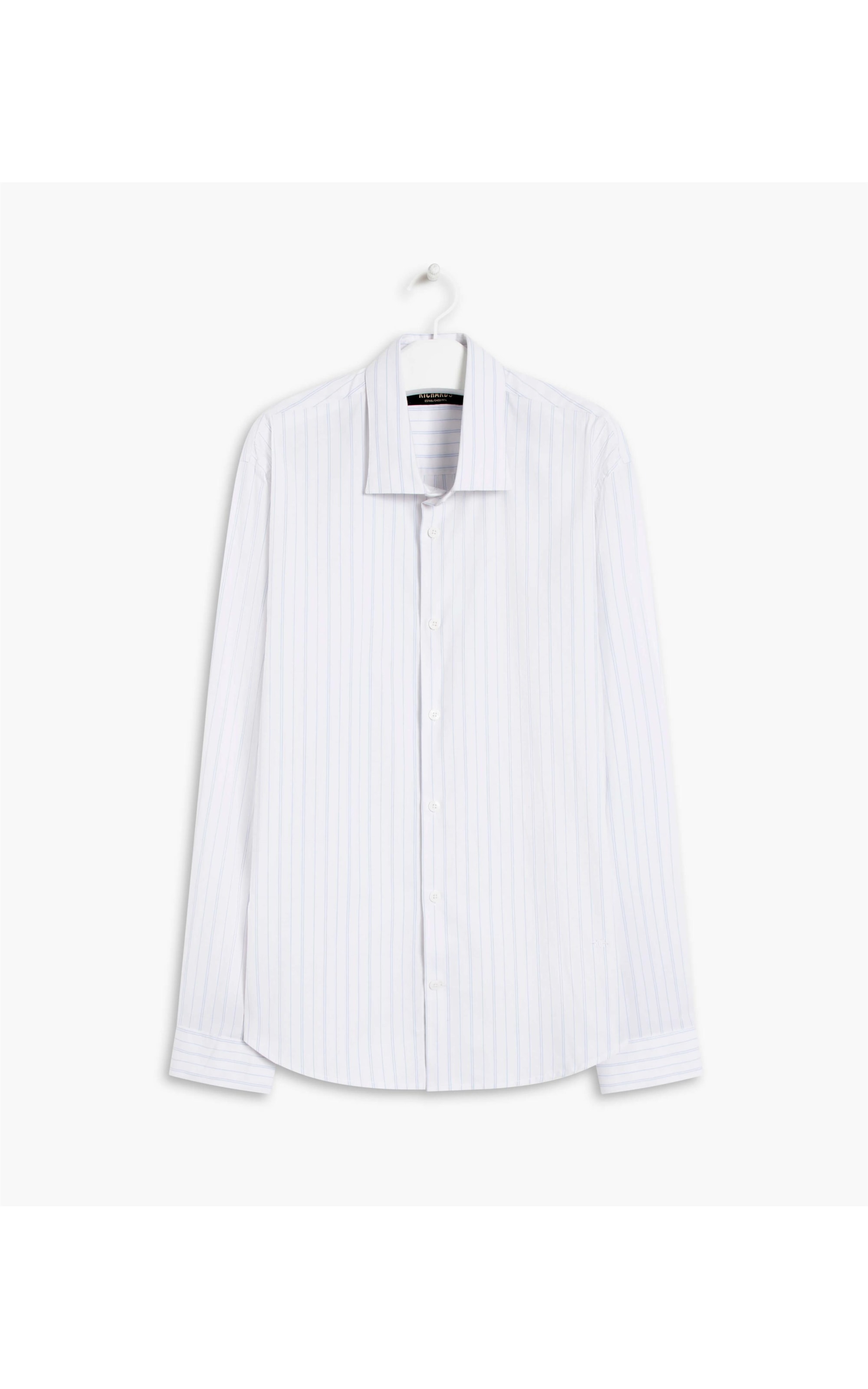 Camisa Cauã Traveller Ft Listrado Ml Azul Claro