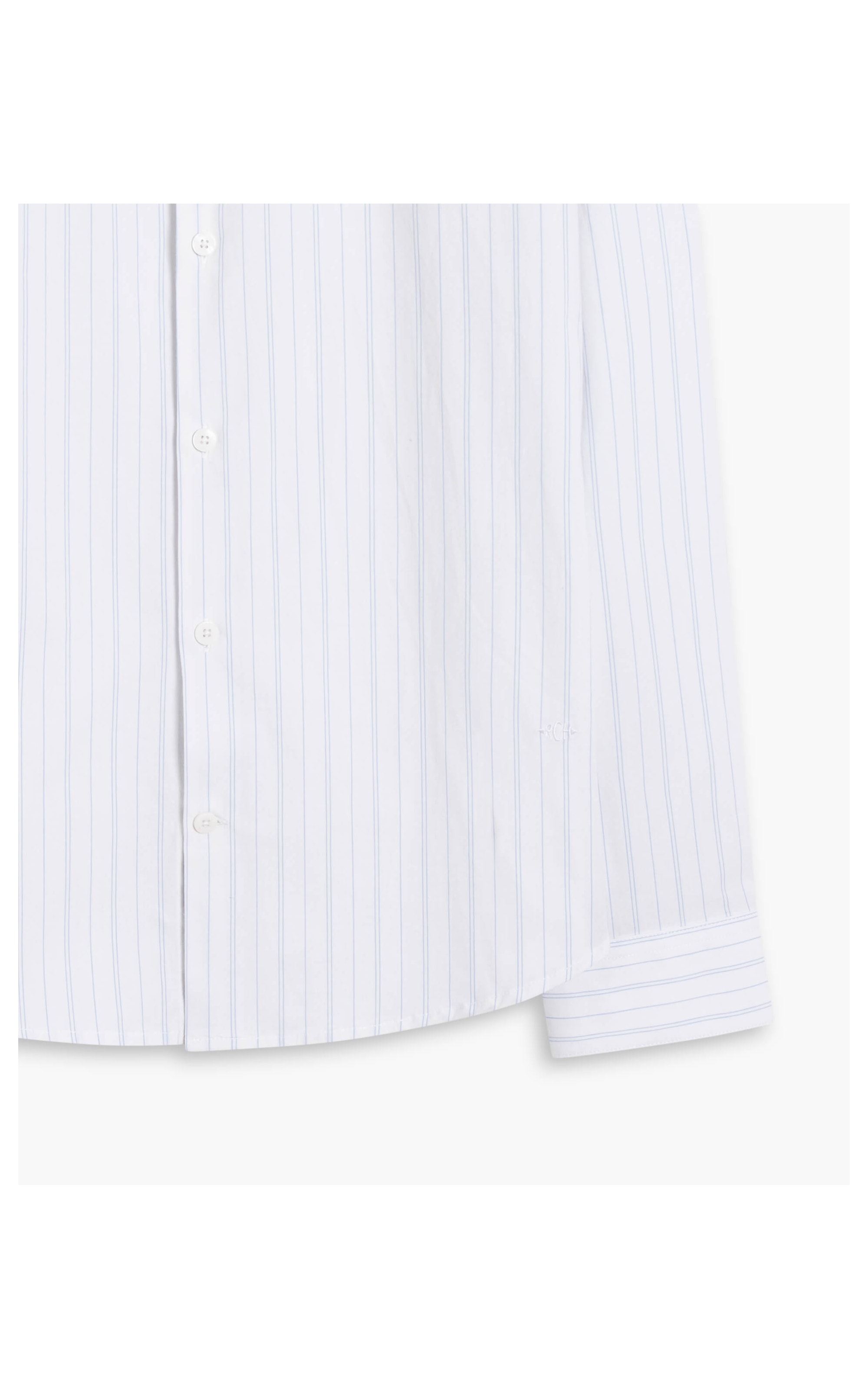 Camisa Cauã Traveller Ft Listrado Ml Azul Claro