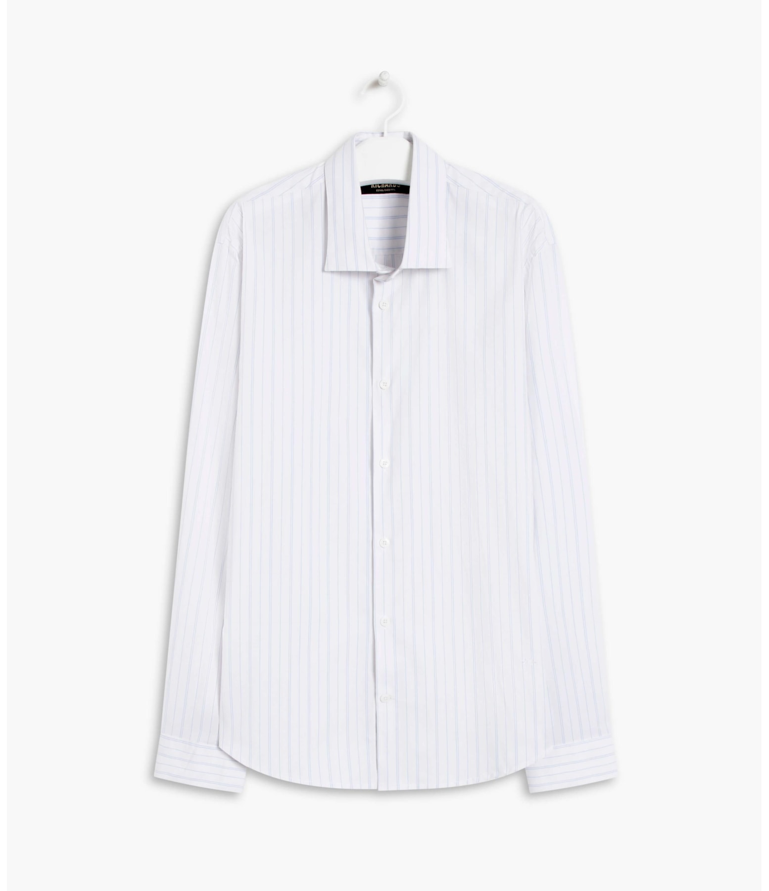 Camisa Cauã Traveller Ft Listrado Ml Azul Claro
