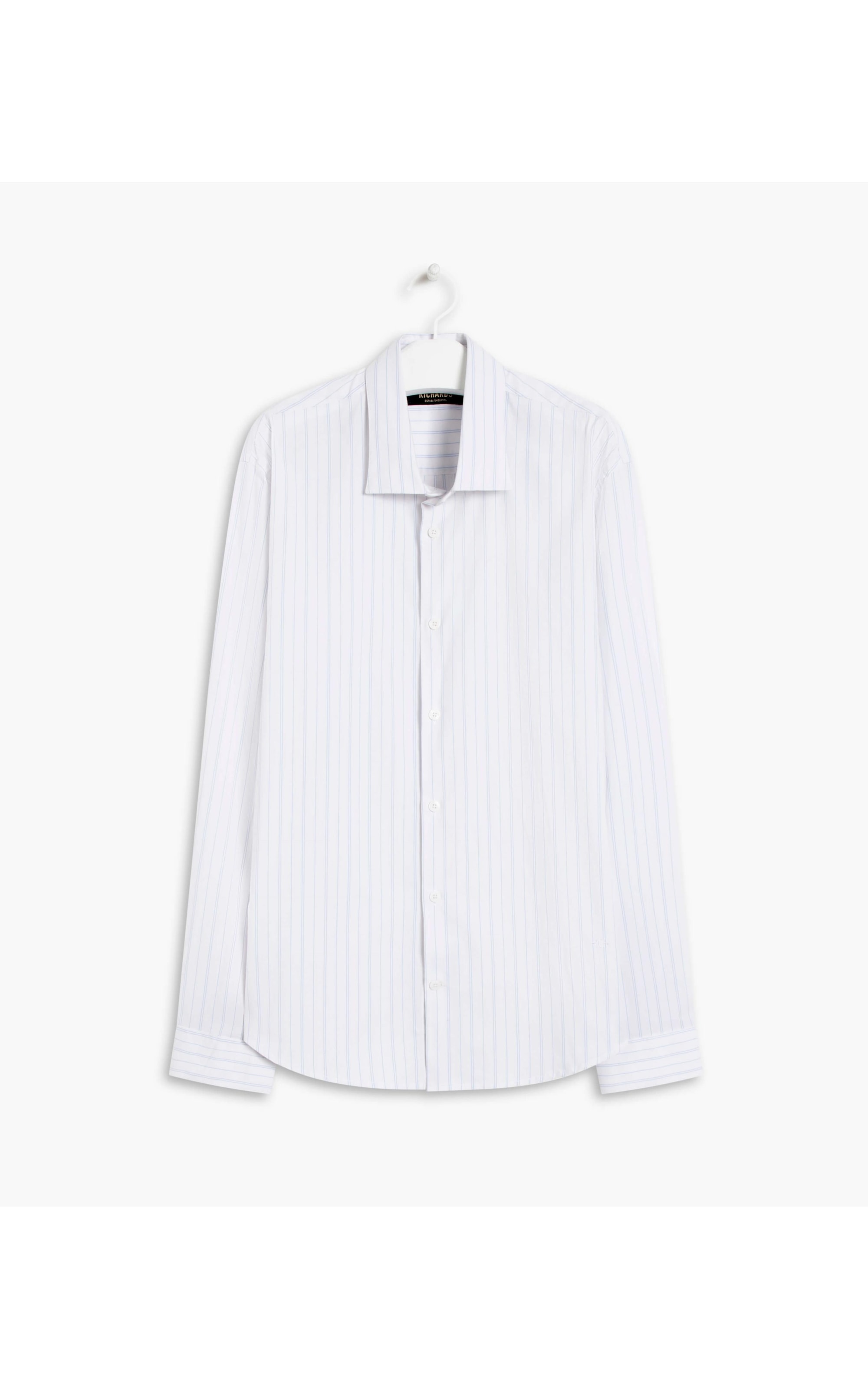 Camisa Cauã Traveller Ft Listrado Ml Azul Claro