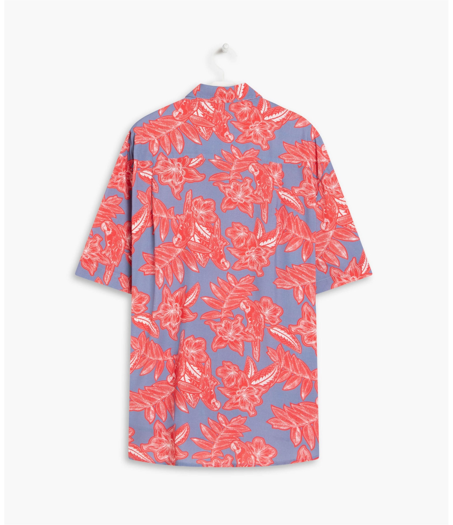 Camisa Ceci Macaw Viscose Azul Pervante