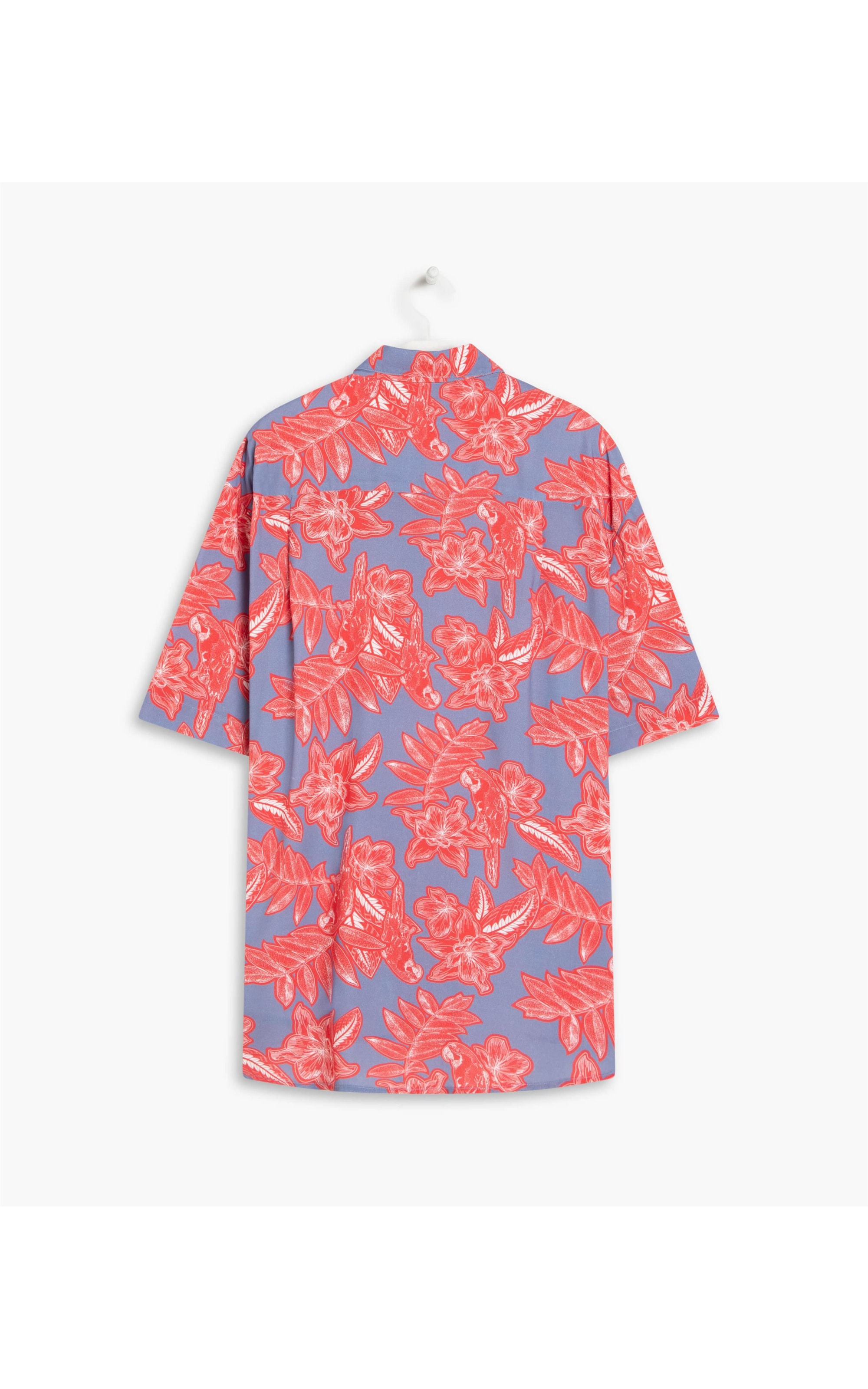 Camisa Ceci Macaw Viscose Azul Pervante