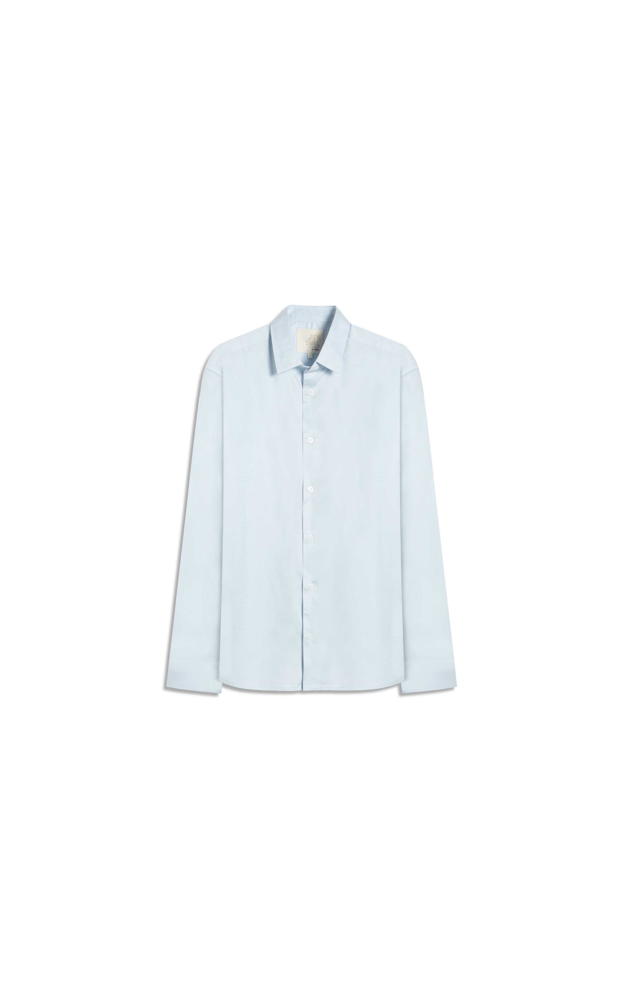 Camisa Cetim Ly Ml Azul Claro