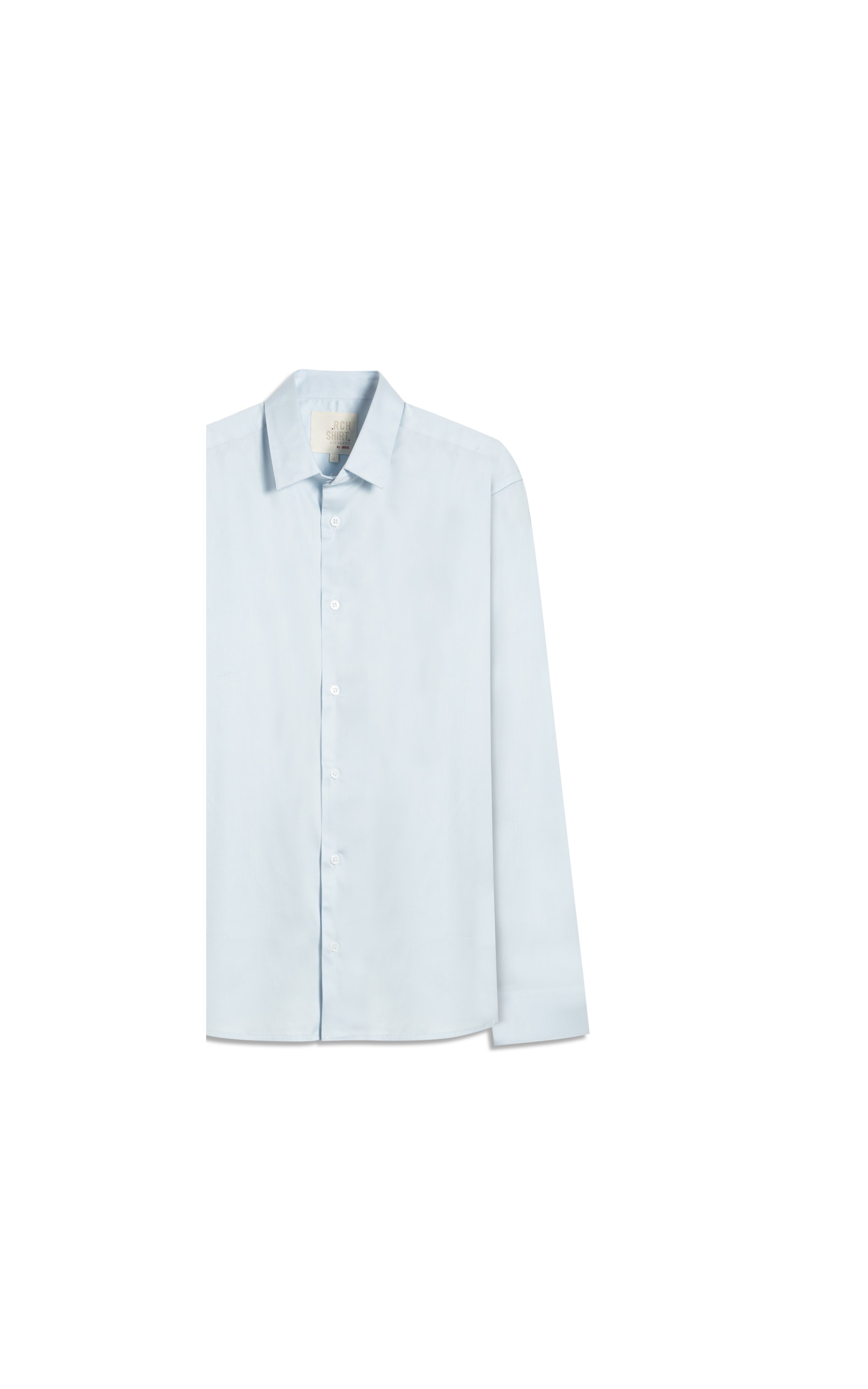 Camisa Cetim Ly Ml Azul Claro