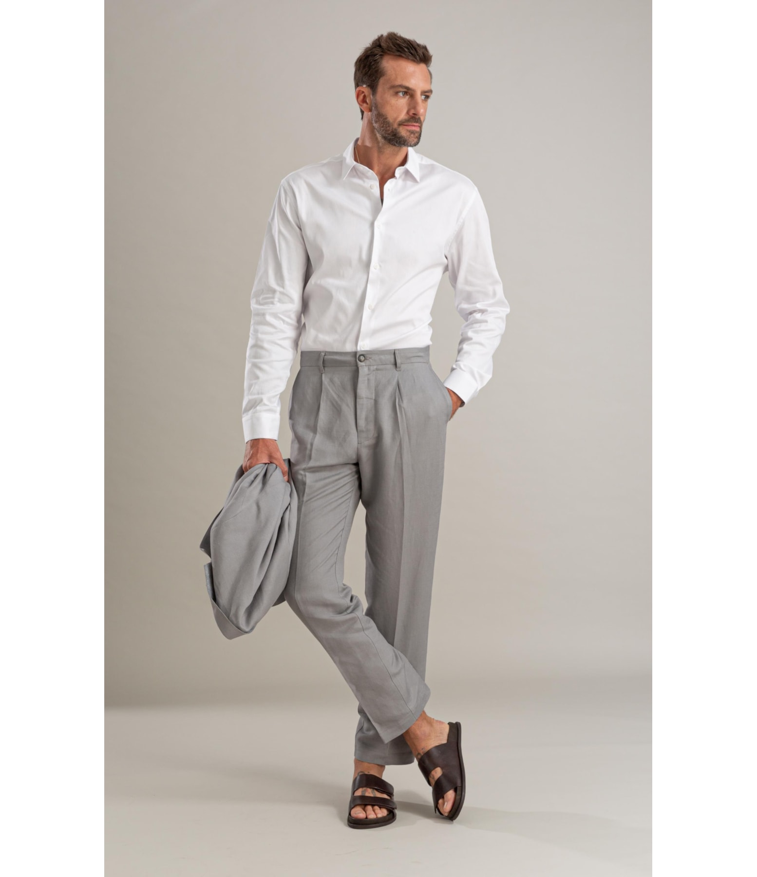 Camisa Cetim Ly Ml Branco