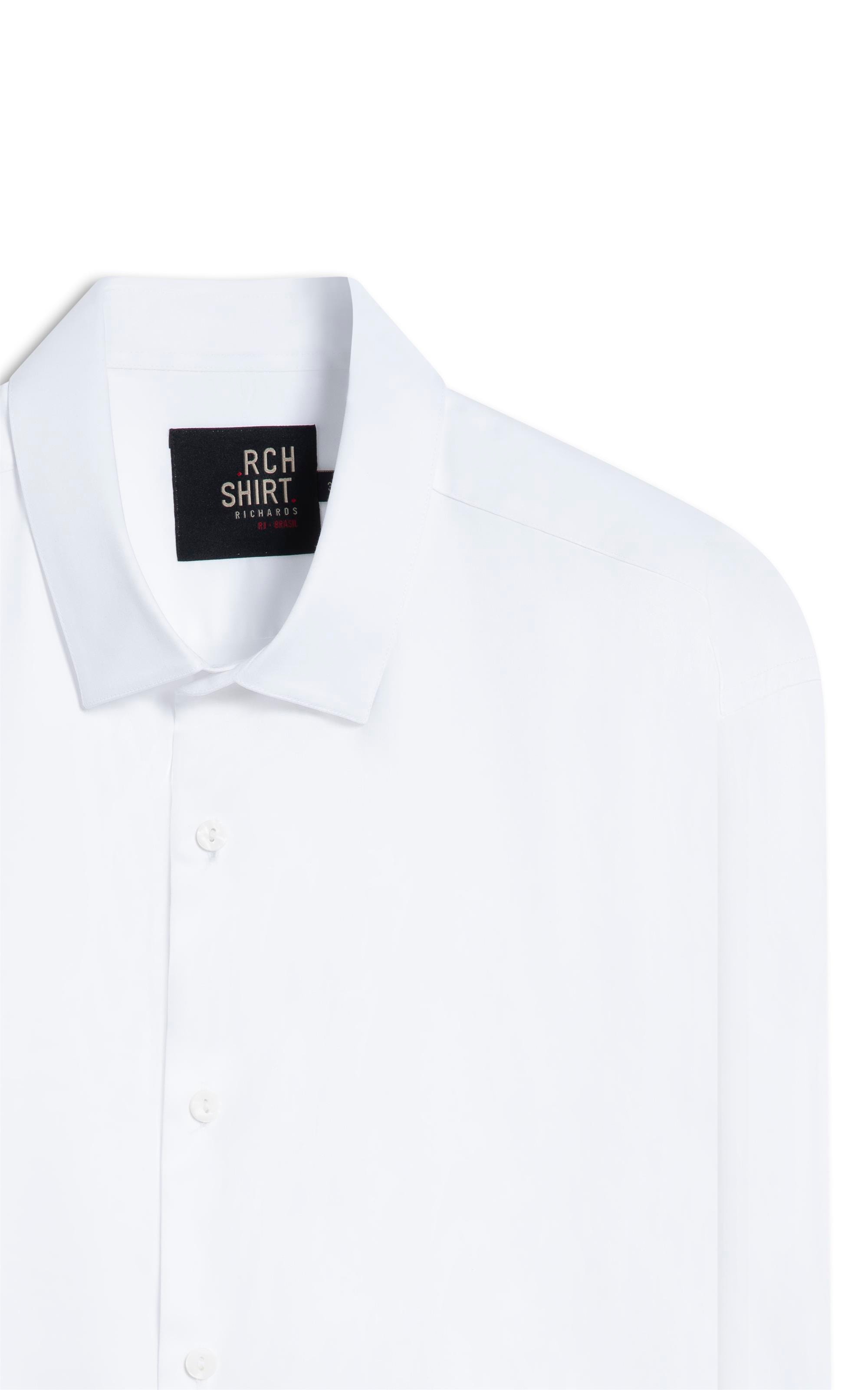 Camisa Cetim Lycra  Branco