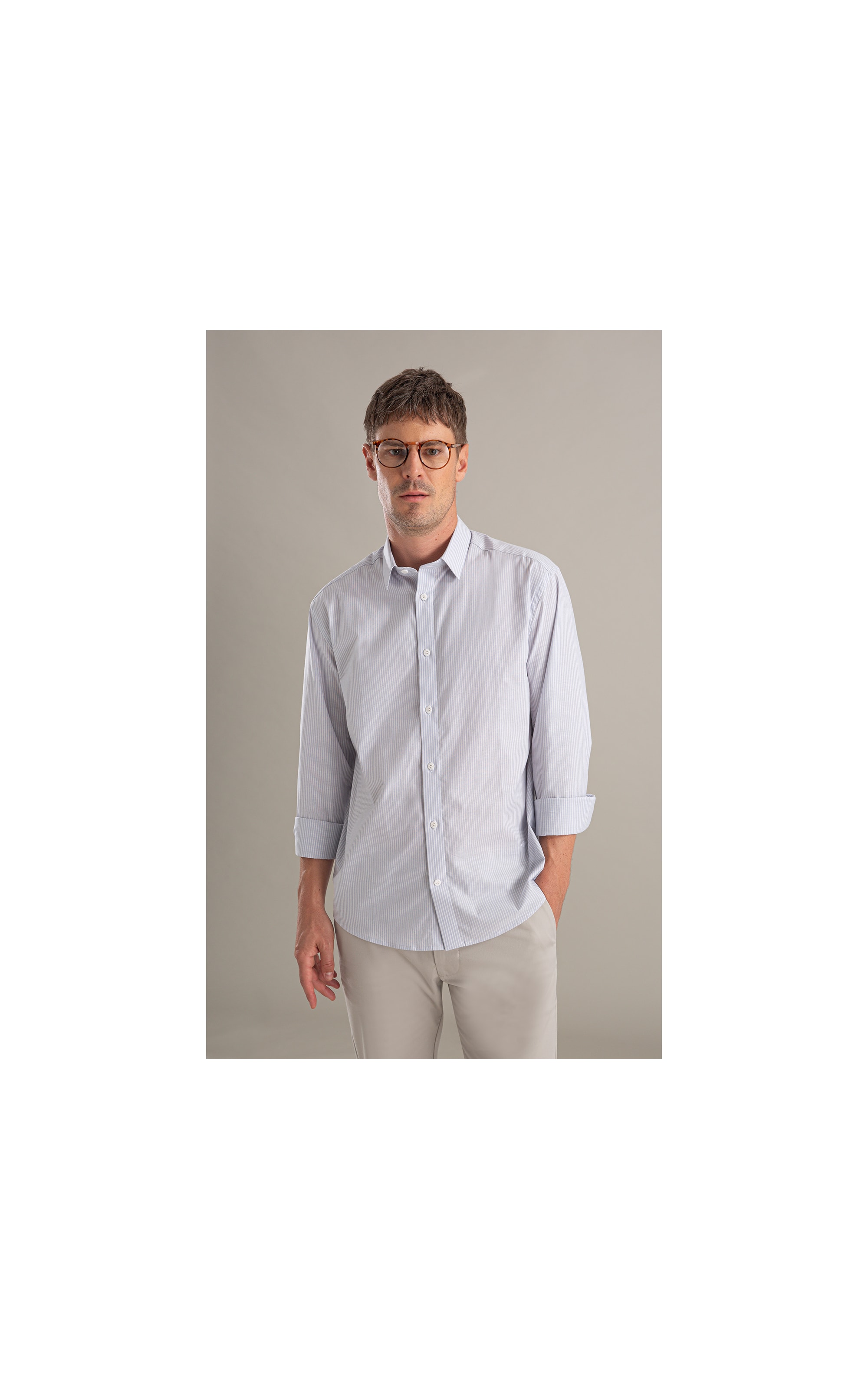 Camisa Cetim Lycra  Branco