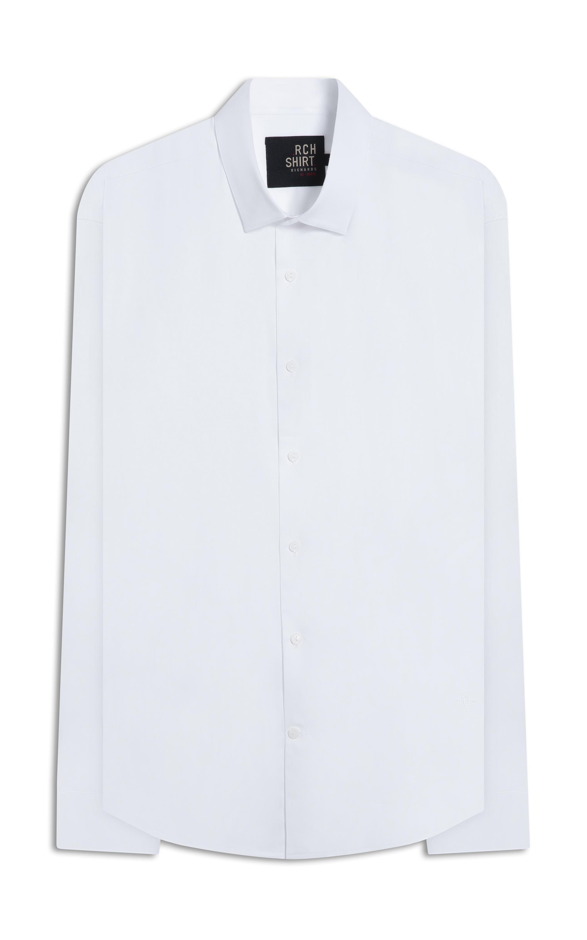 Camisa Cetim Lycra Ml  Branco