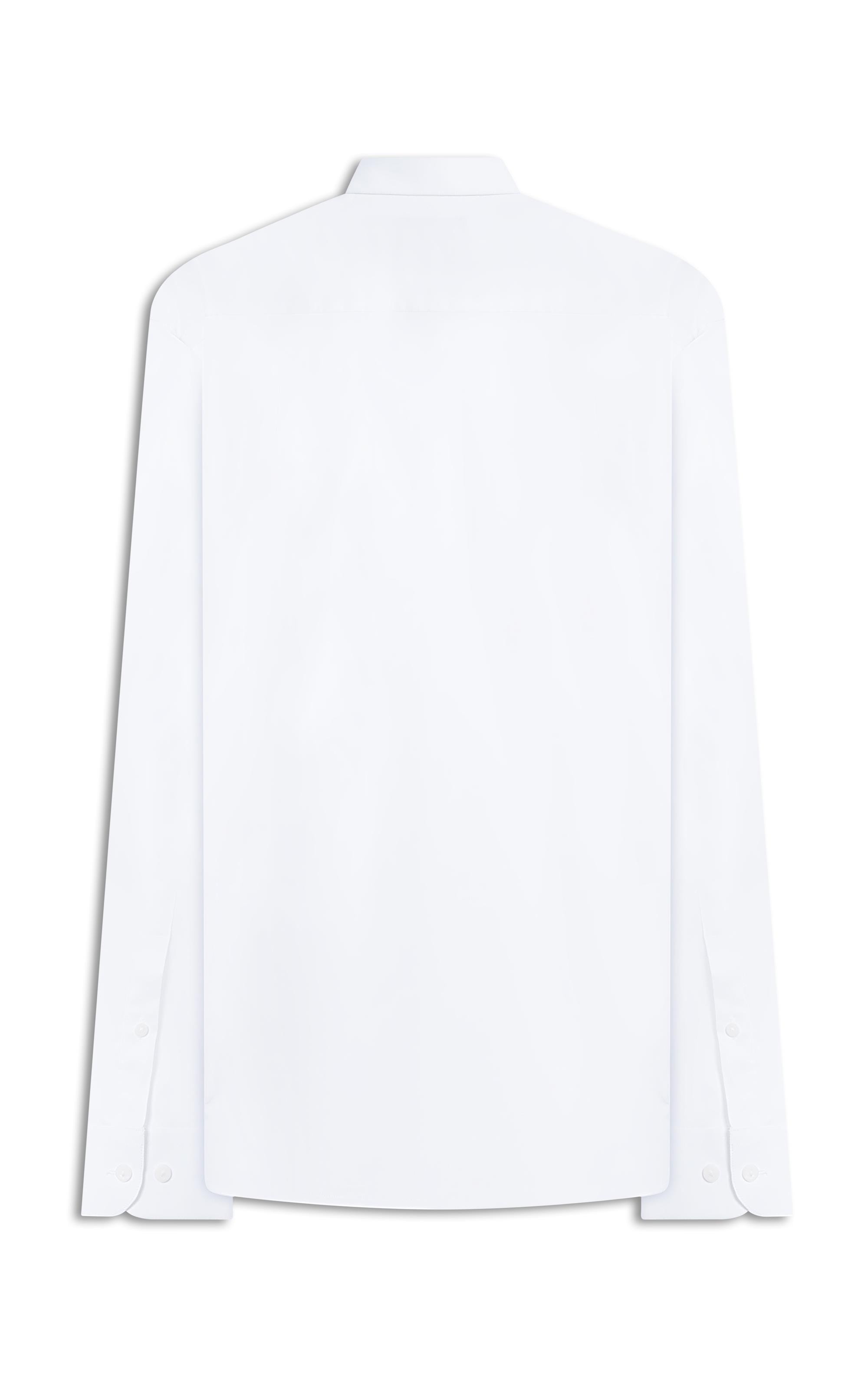 Camisa Cetim Lycra Ml  Branco