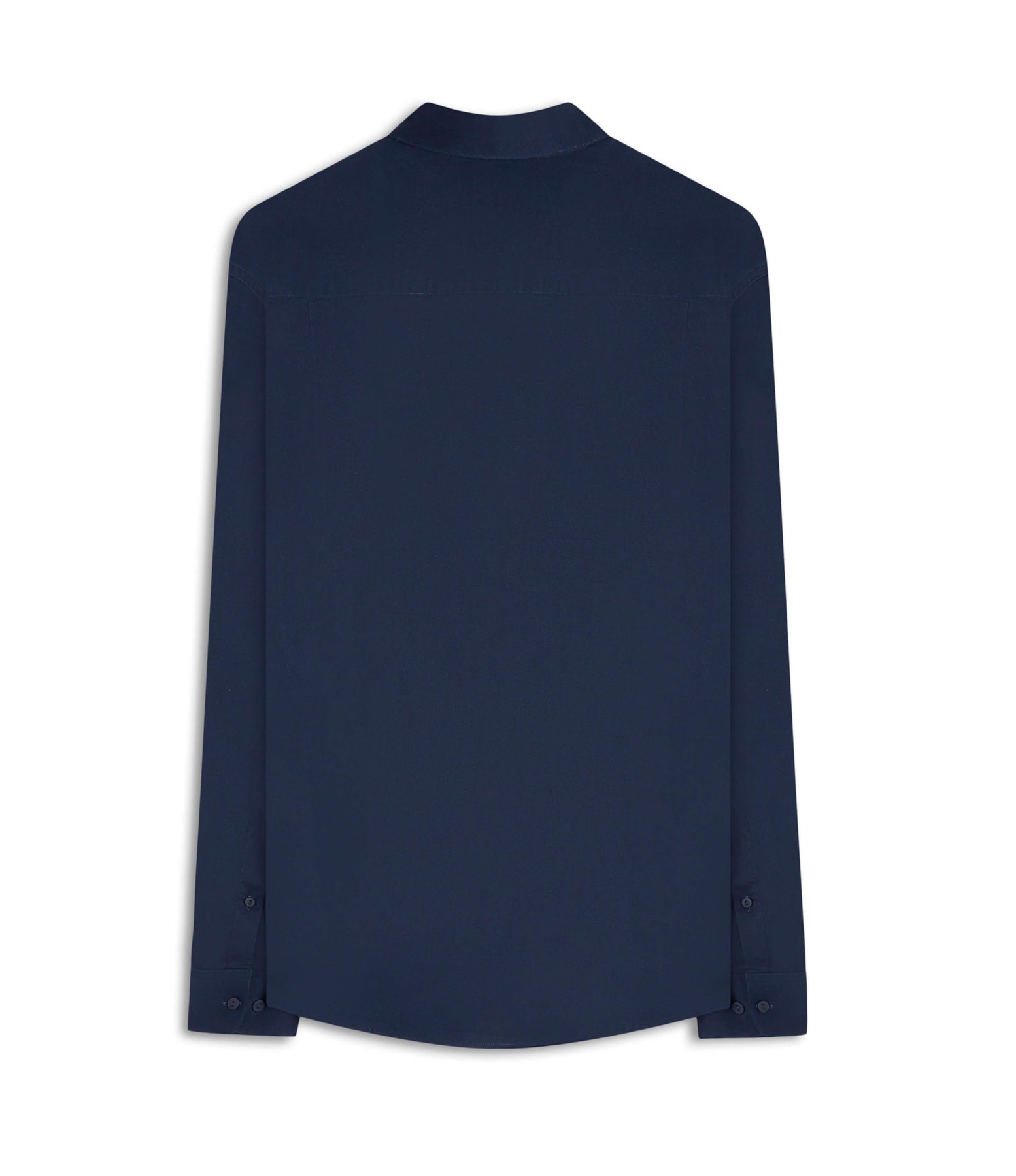 Camisa Cetim Lycra Ml Dark Navy