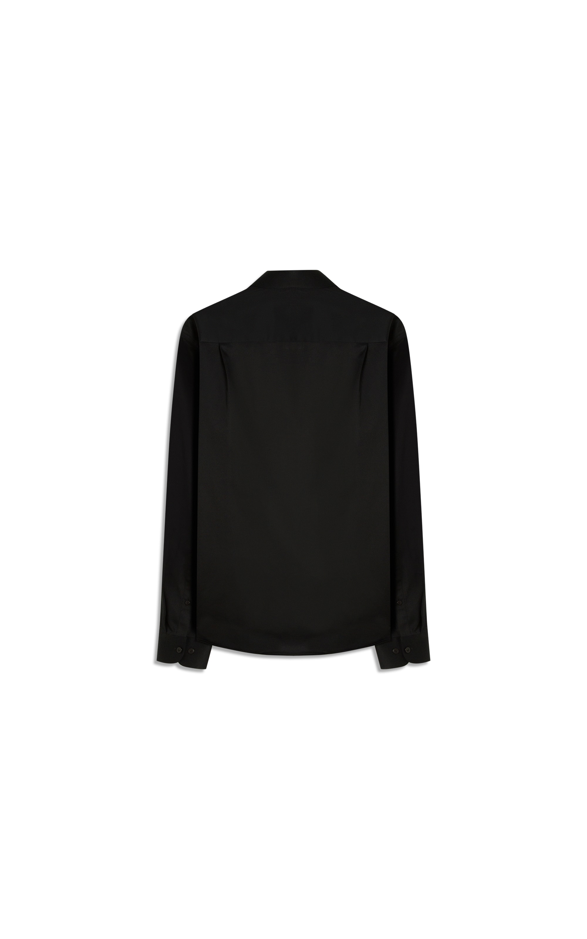 Camisa Cetim Lycra  Preto