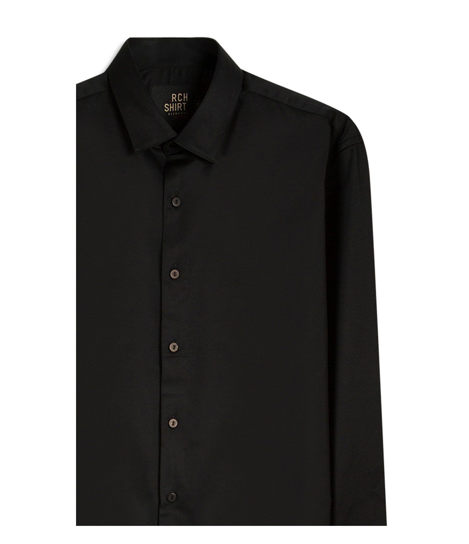 Camisa Cetim Lycra  Preto