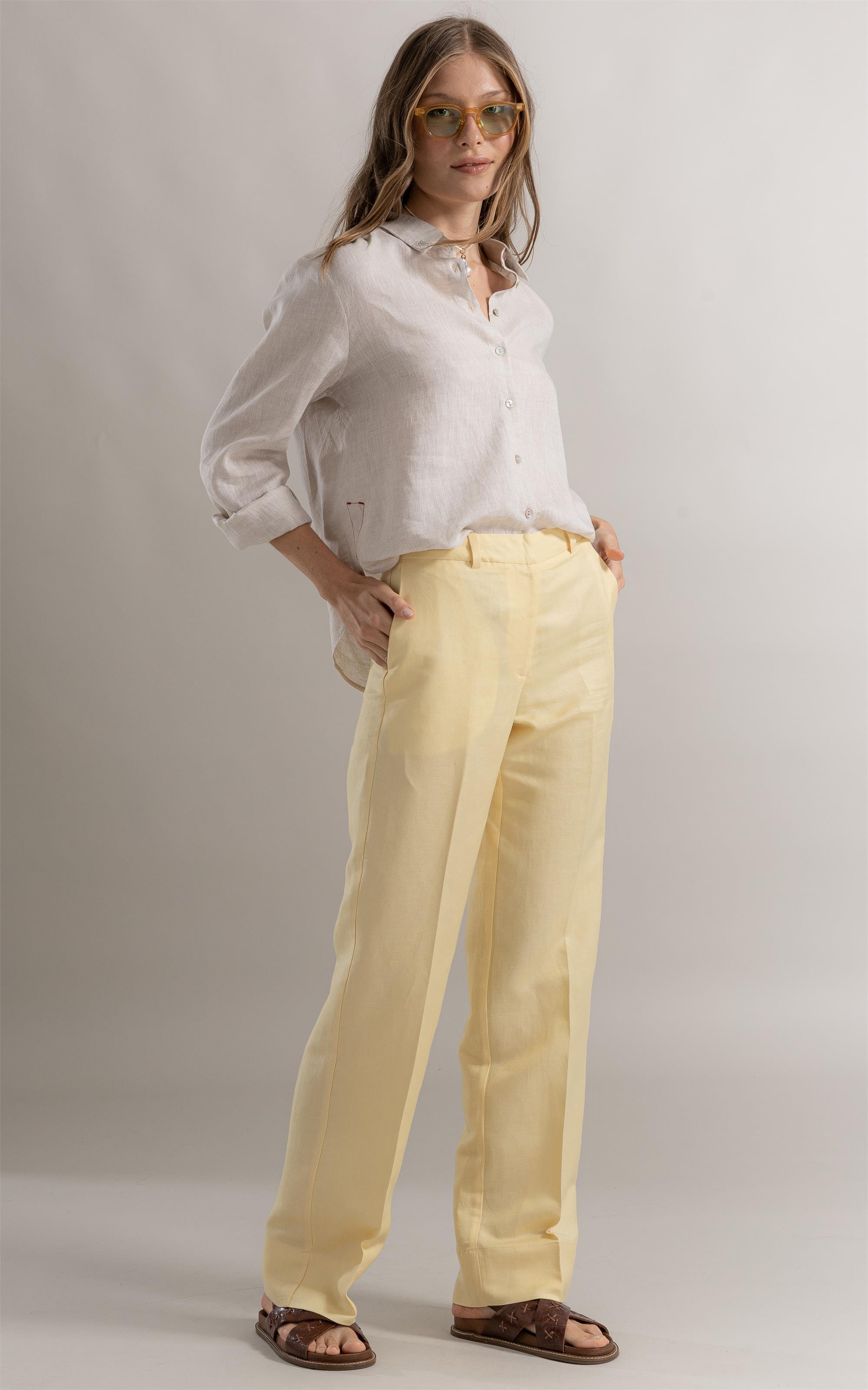 Camisa Charlotte Puro Linho Natural
