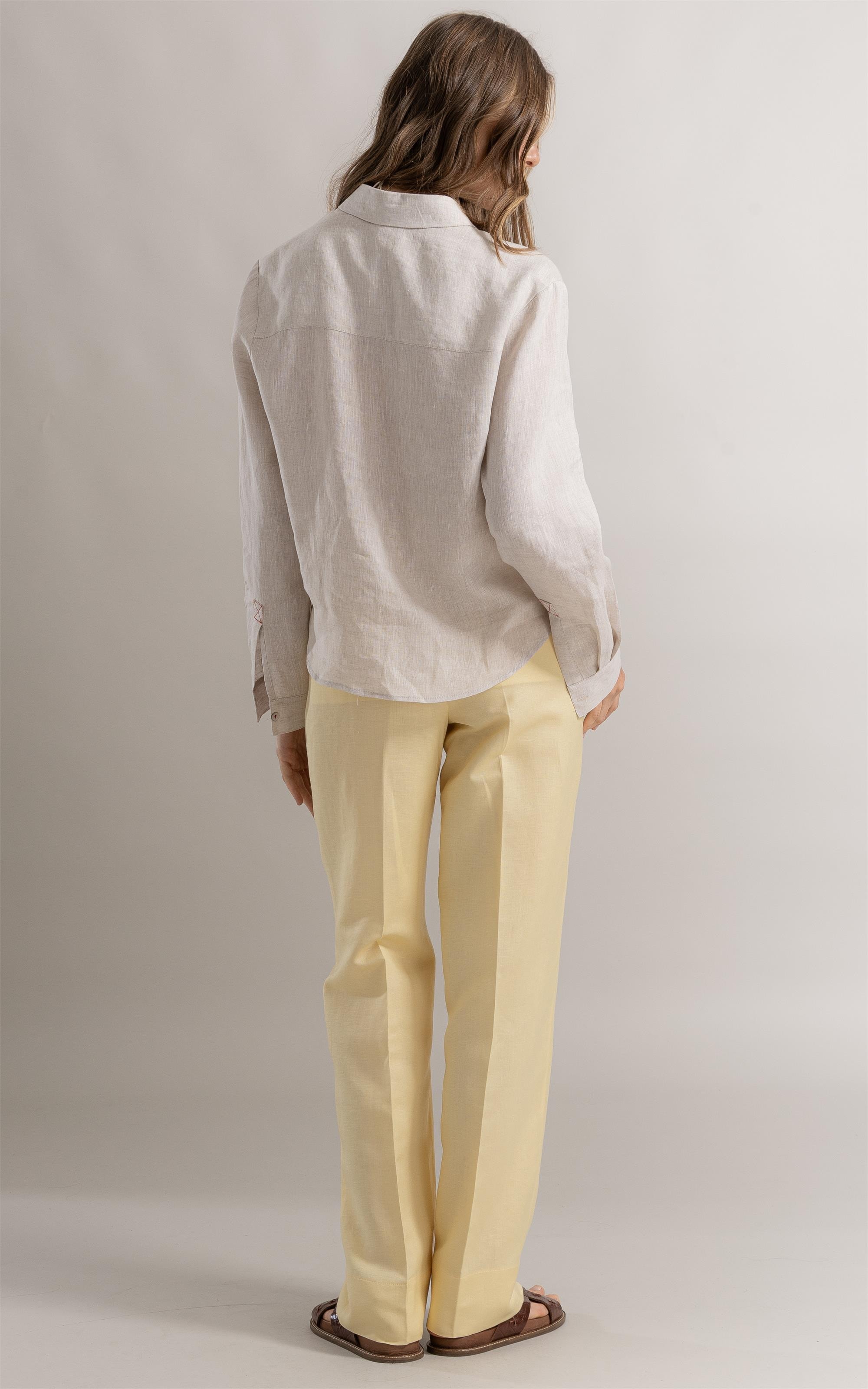 Camisa Charlotte Puro Linho Natural