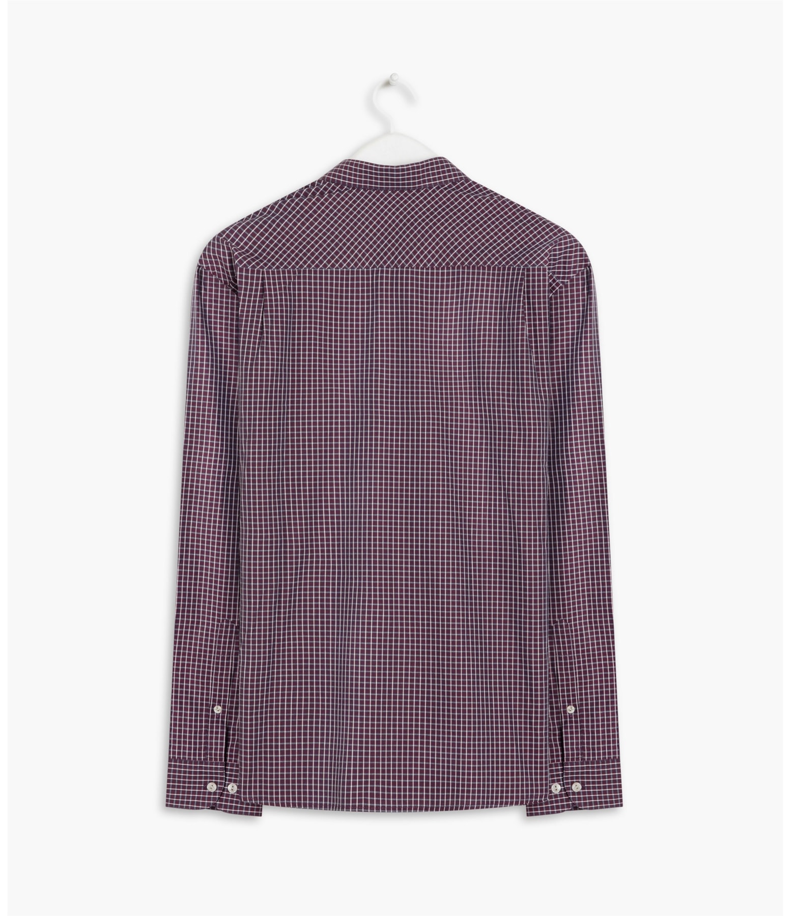 Camisa Chess Ml Bordeaux