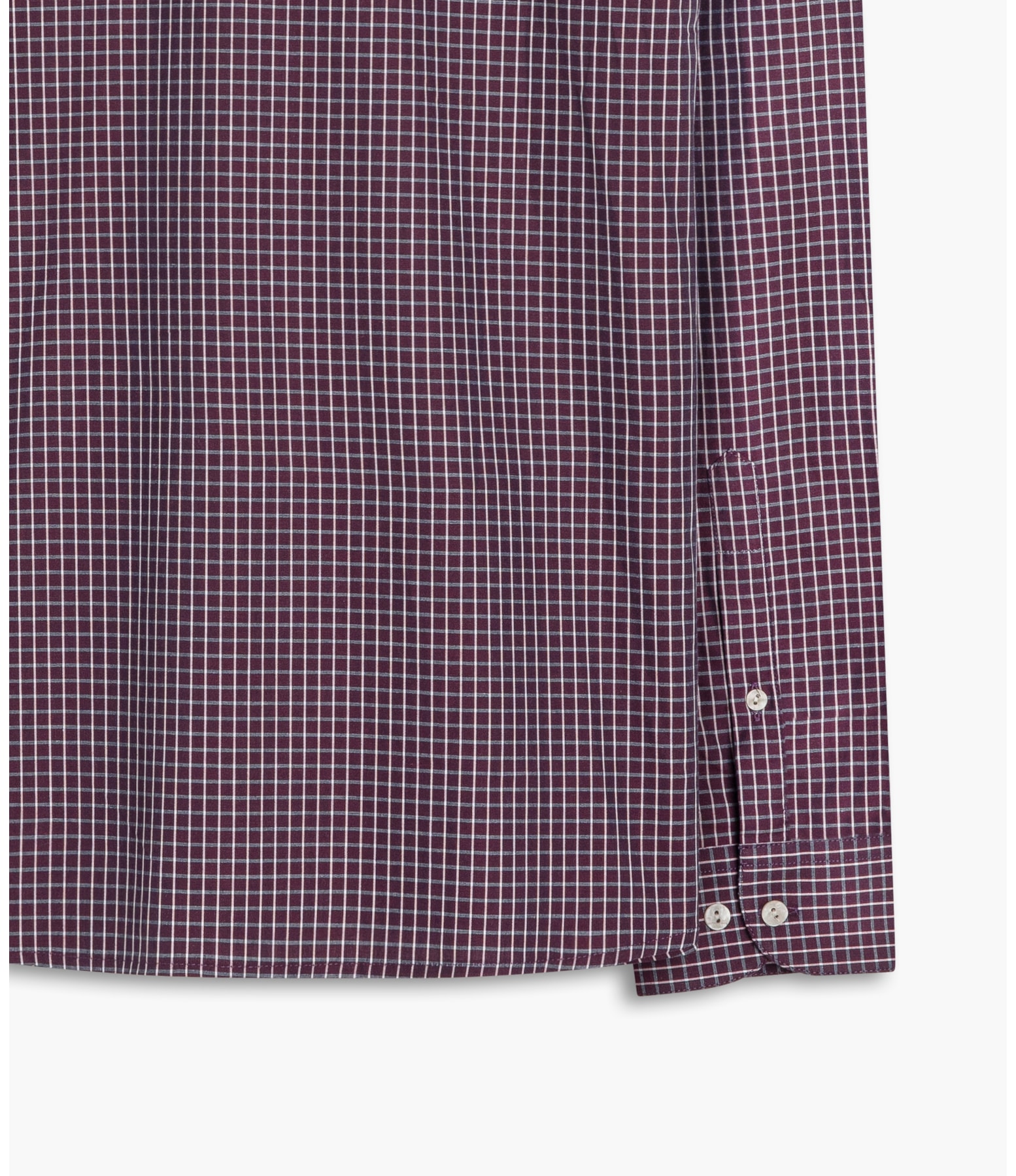 Camisa Chess Ml Bordeaux