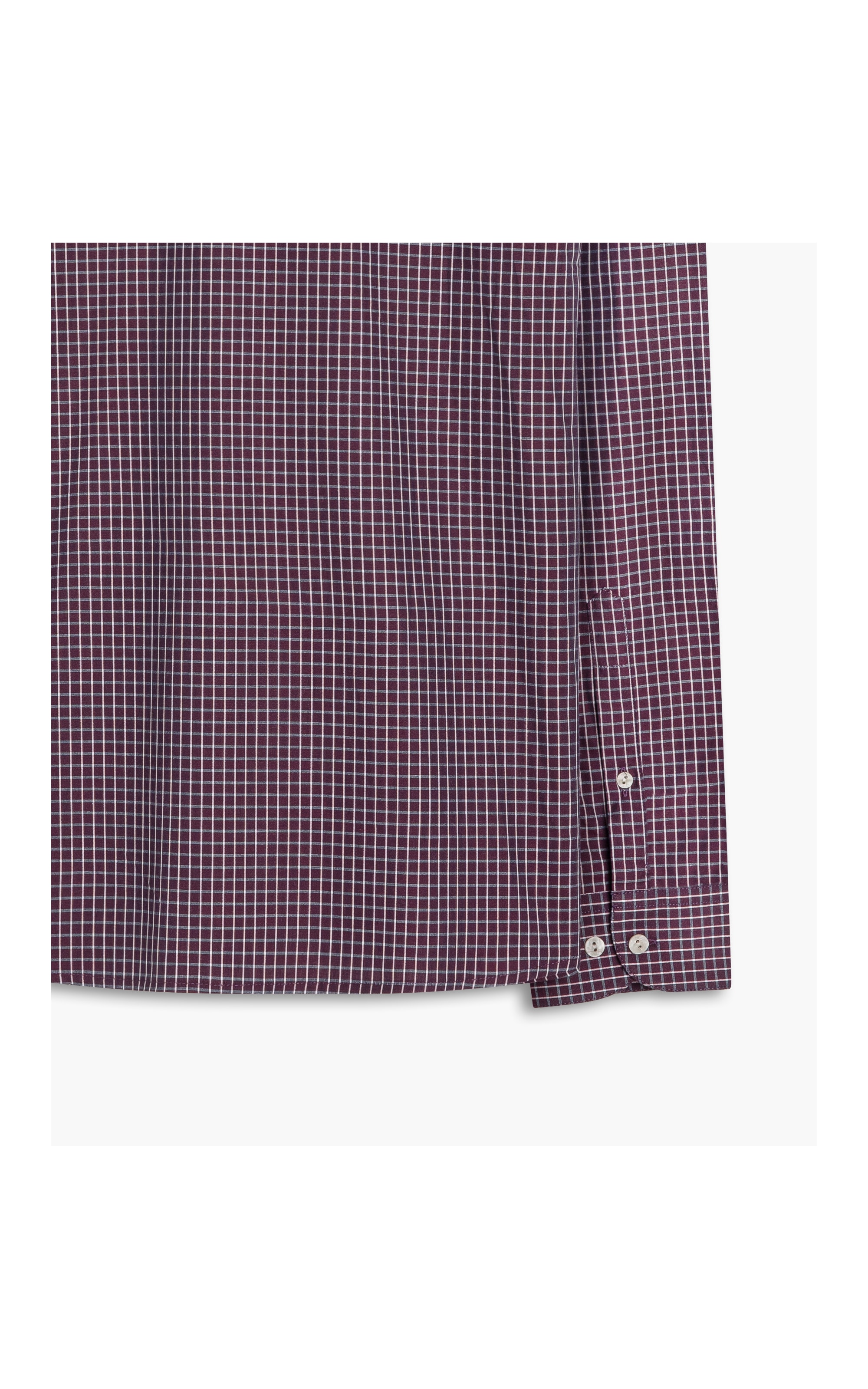 Camisa Chess Ml Bordeaux