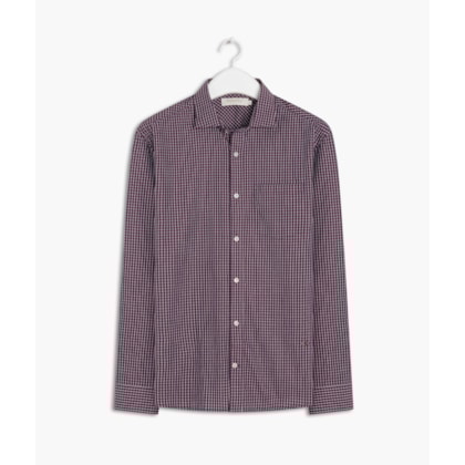Camisa Chess Ml Bordeaux