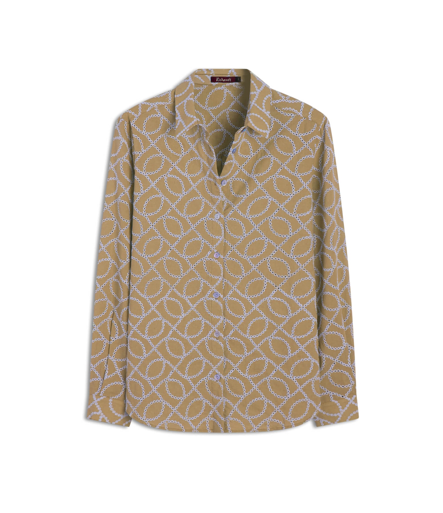 Camisa Classic Bordada Caqui