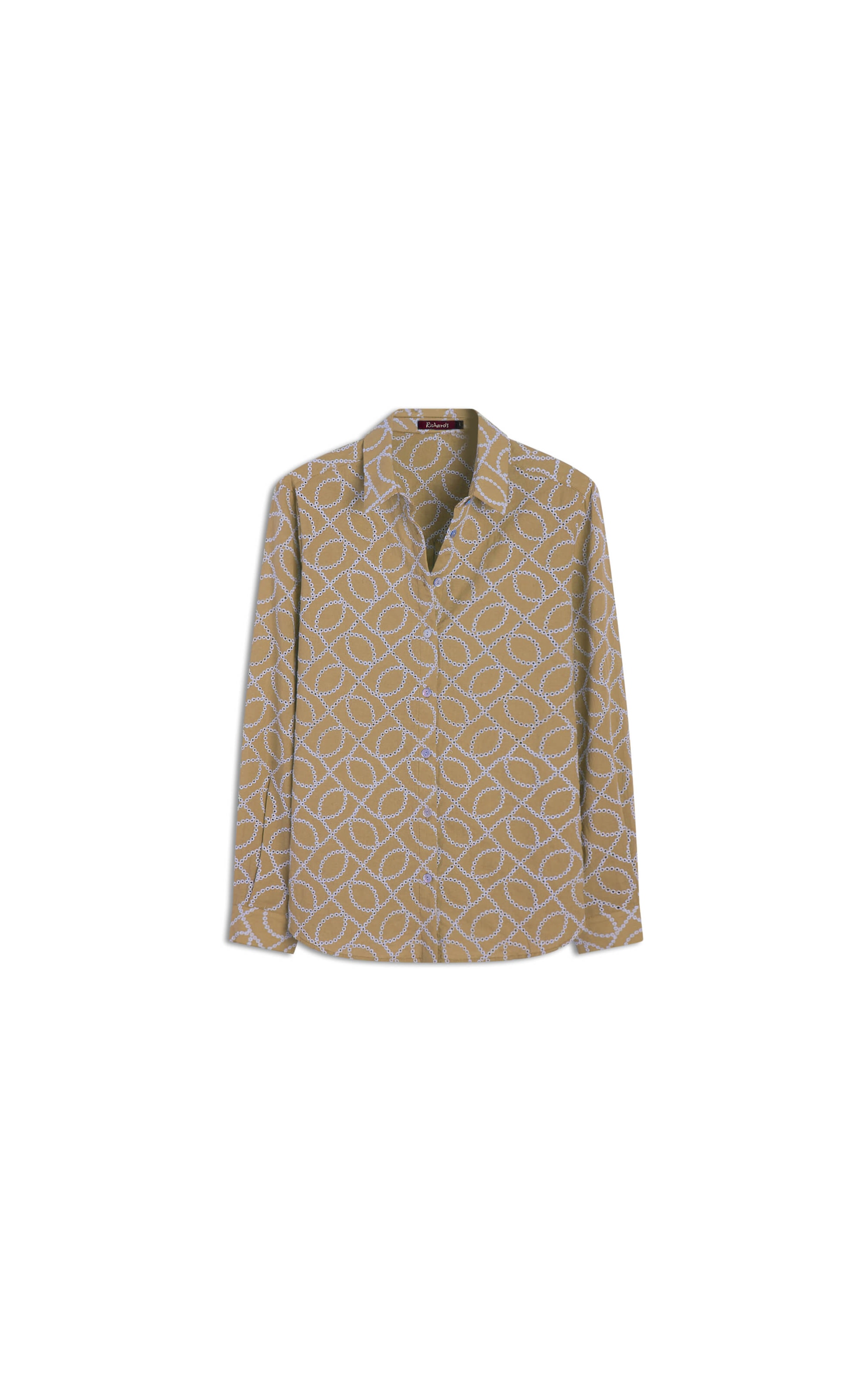 Camisa Classic Bordada Caqui