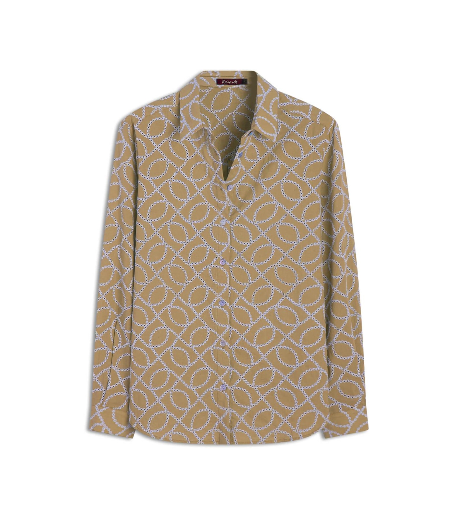 Camisa Classic Bordada Caqui