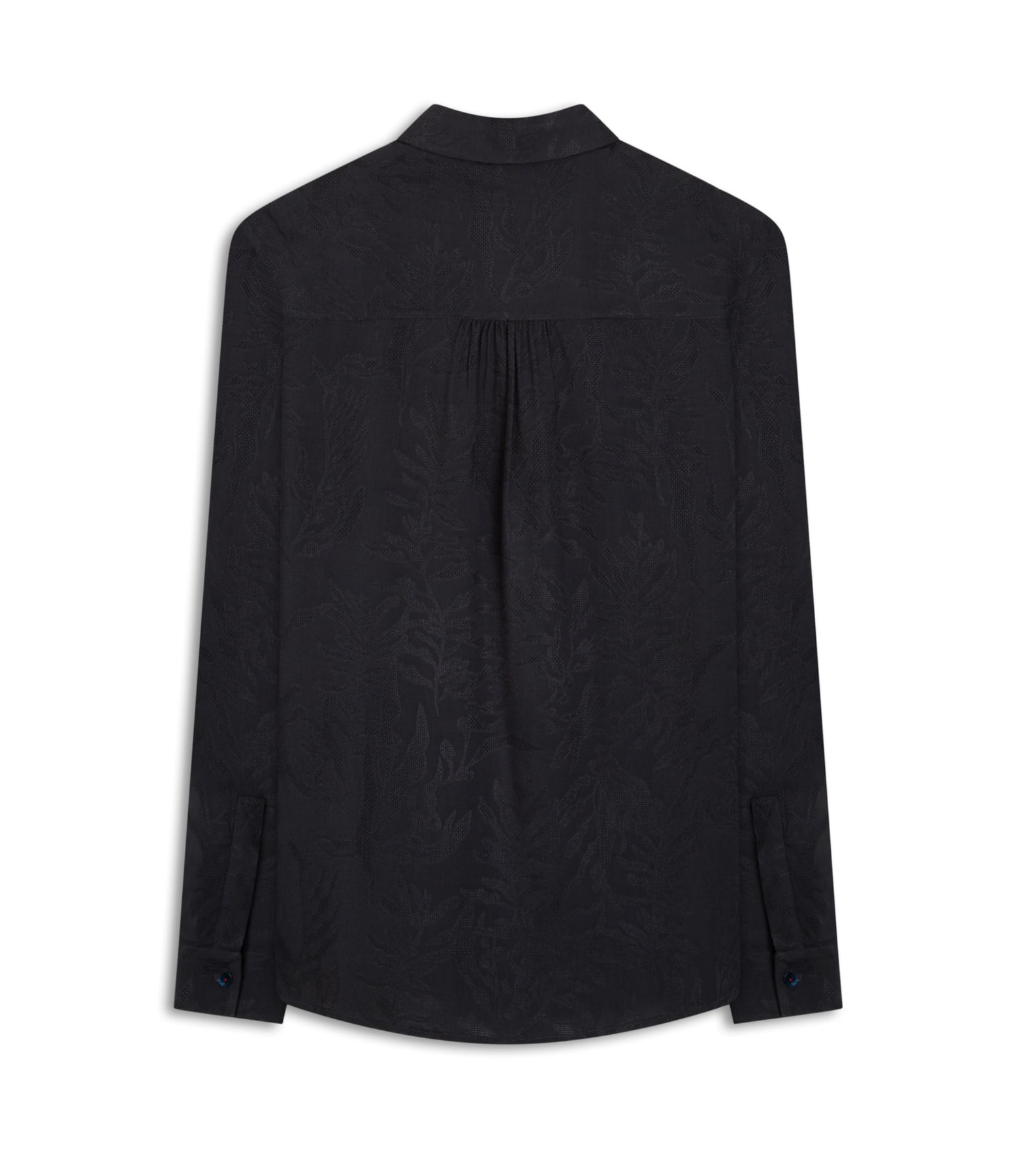 Camisa Classic Jacquard Crivo Algas Dark Navy