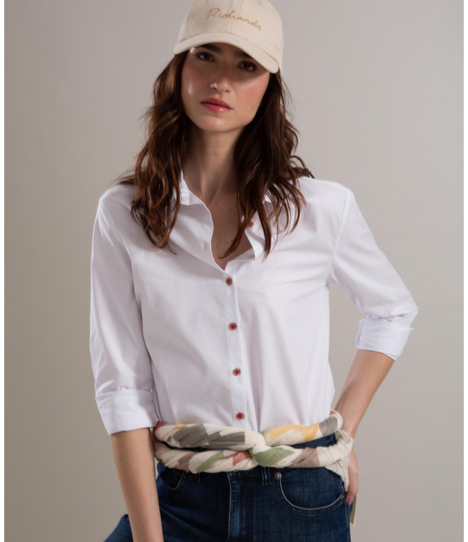 Camisa Classic Slouchy Algodao Branco