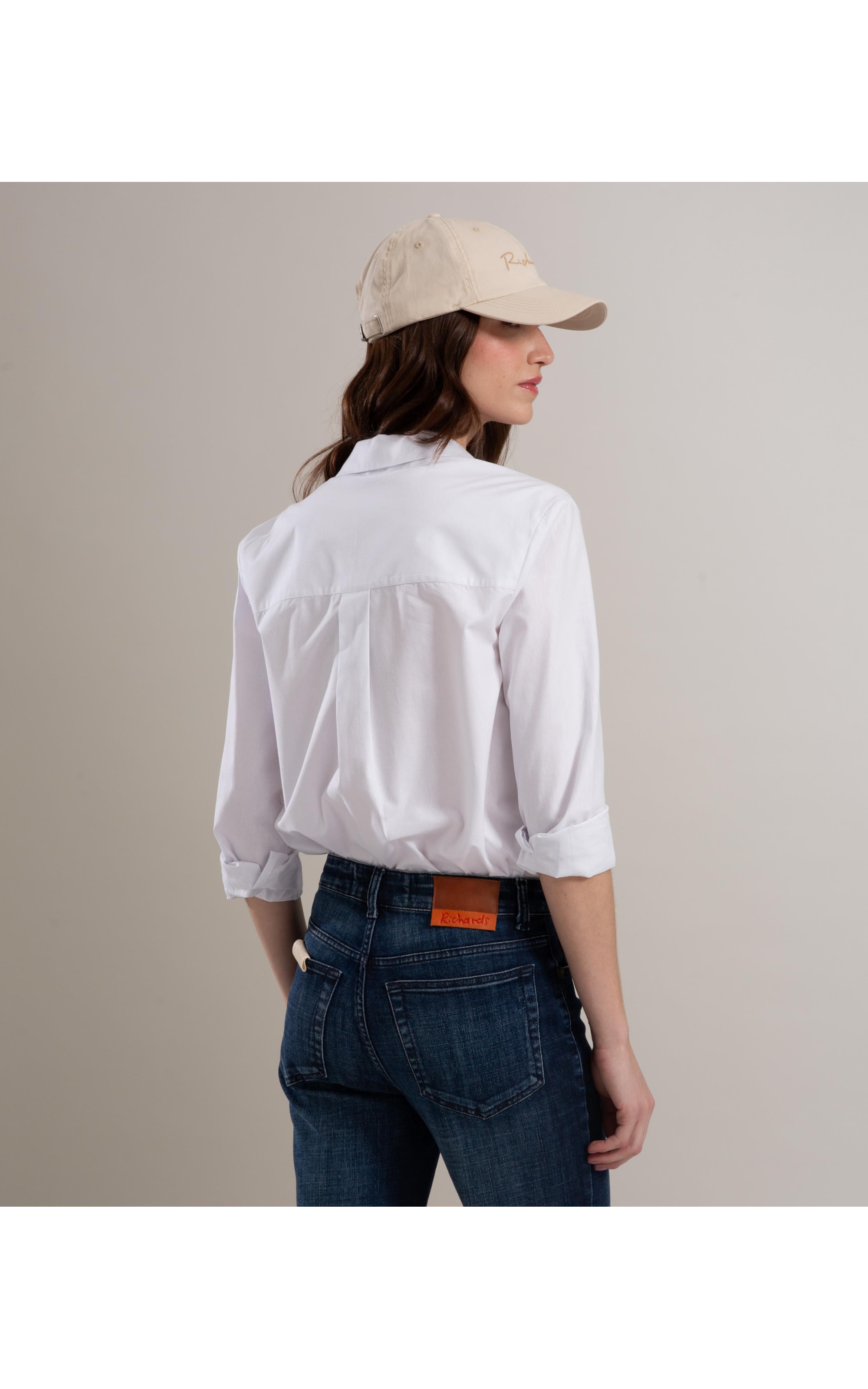 Camisa Classic Slouchy Algodao Branco