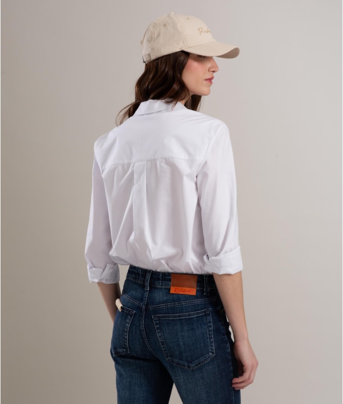 Camisa Classic Slouchy Algodao Branco