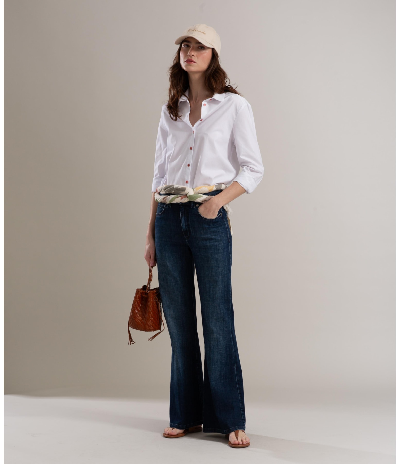 Camisa Classic Slouchy Algodao Branco