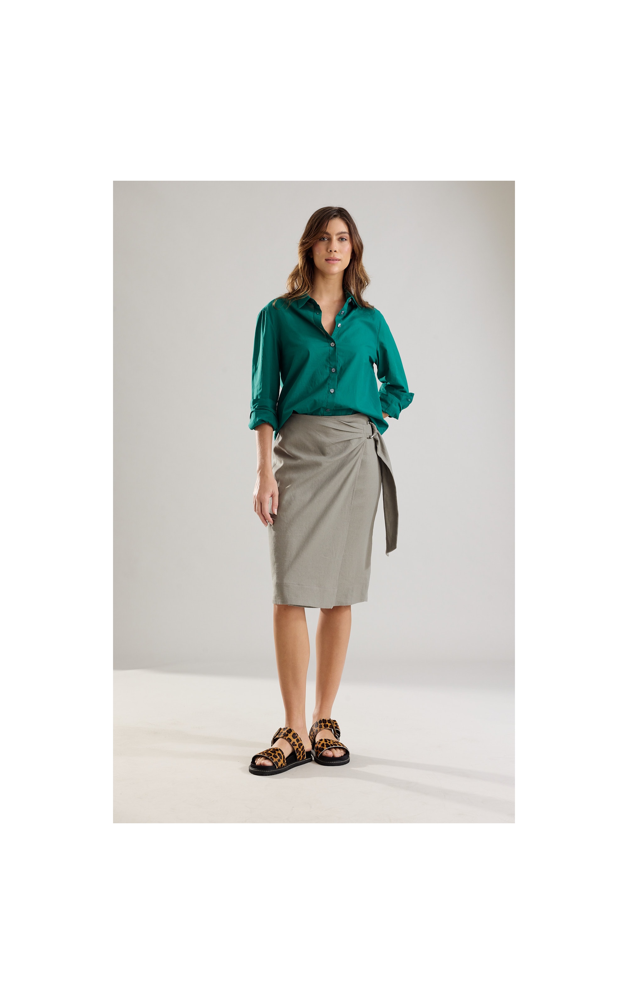 Camisa Classic Voil Floresta