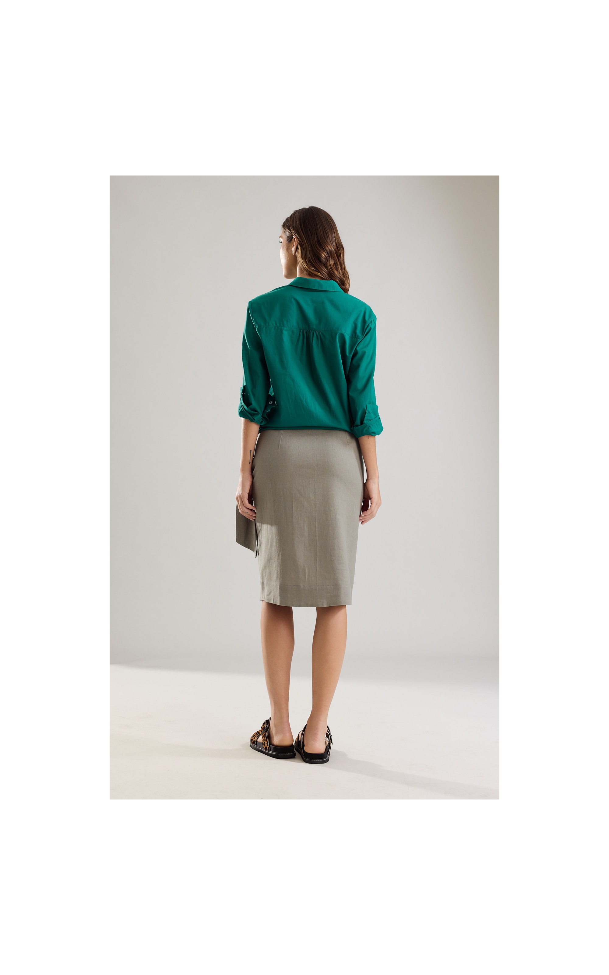 Camisa Classic Voil Floresta