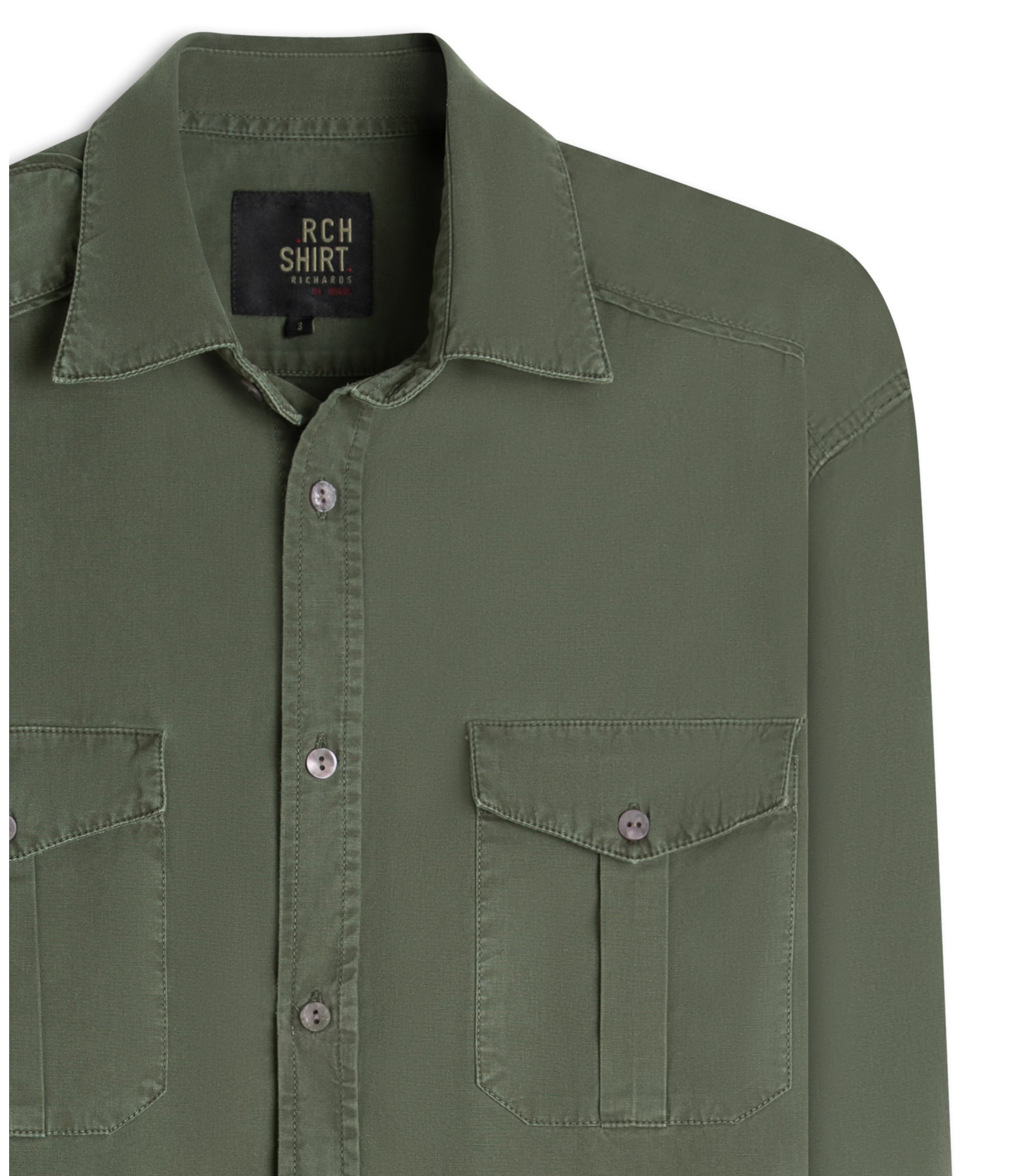 Camisa Color Bolt Jorge Ml Verde Escuro