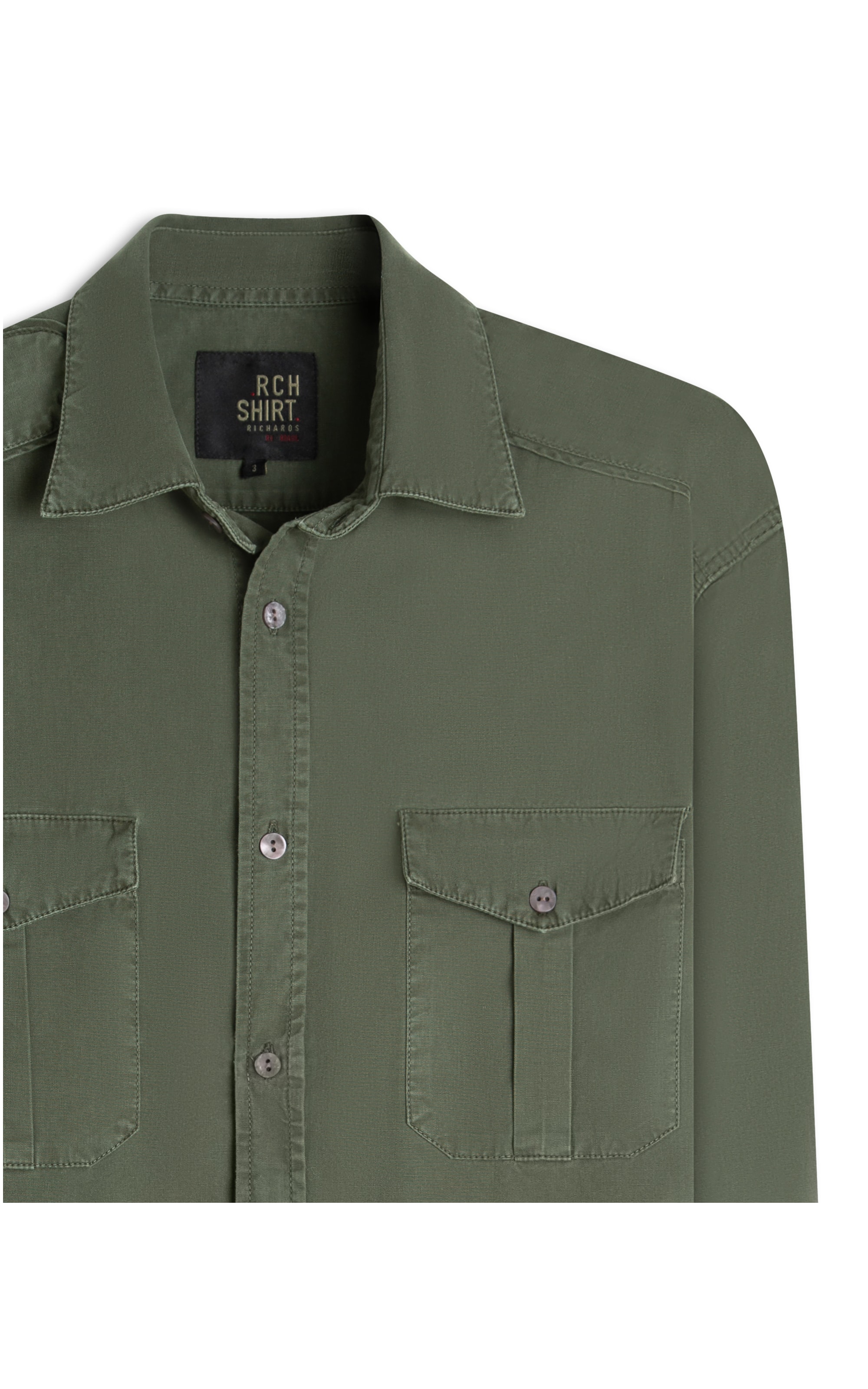 Camisa Color Bolt Jorge Ml Verde Escuro
