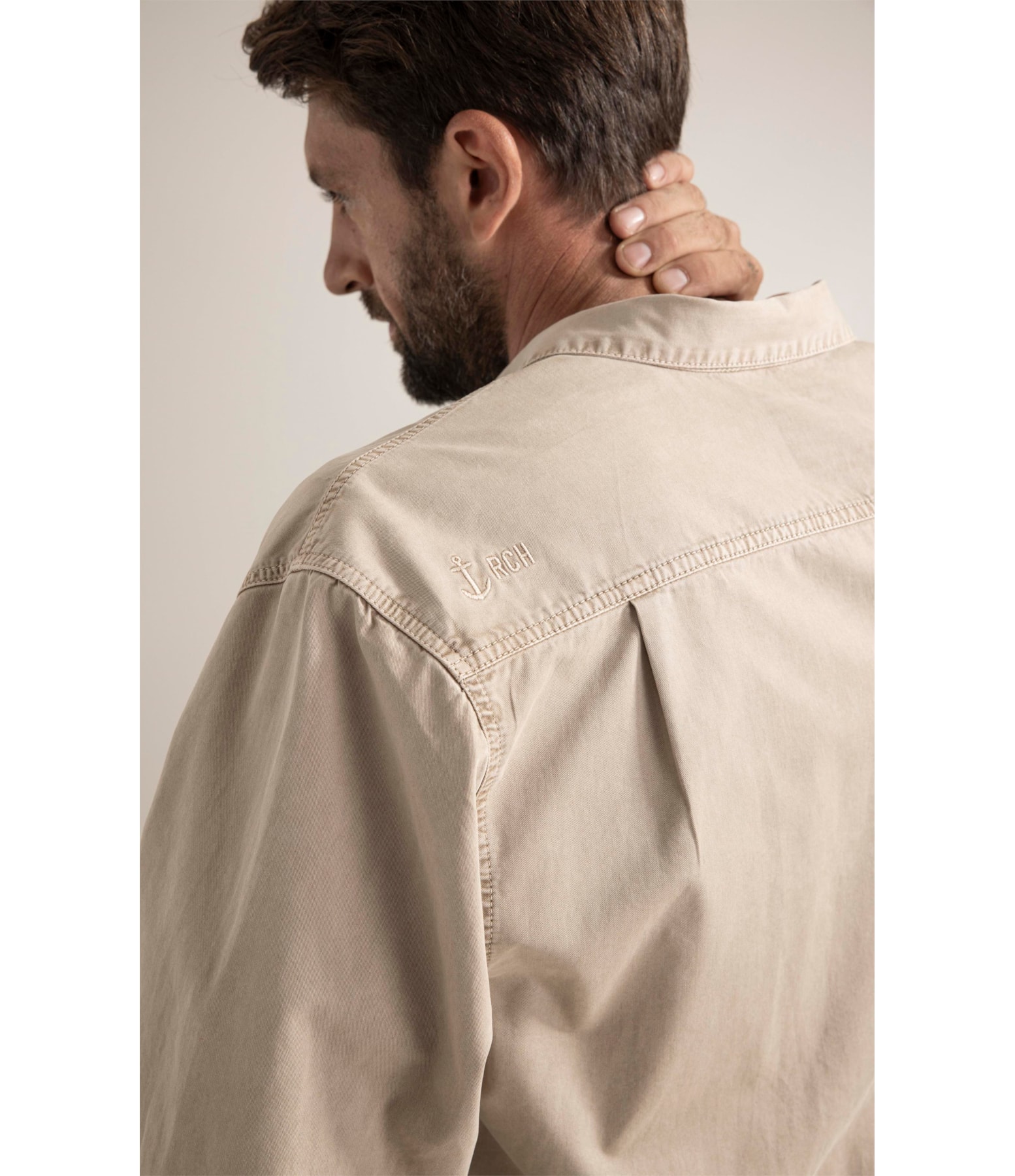 Camisa Color Twill Overshirt Husk