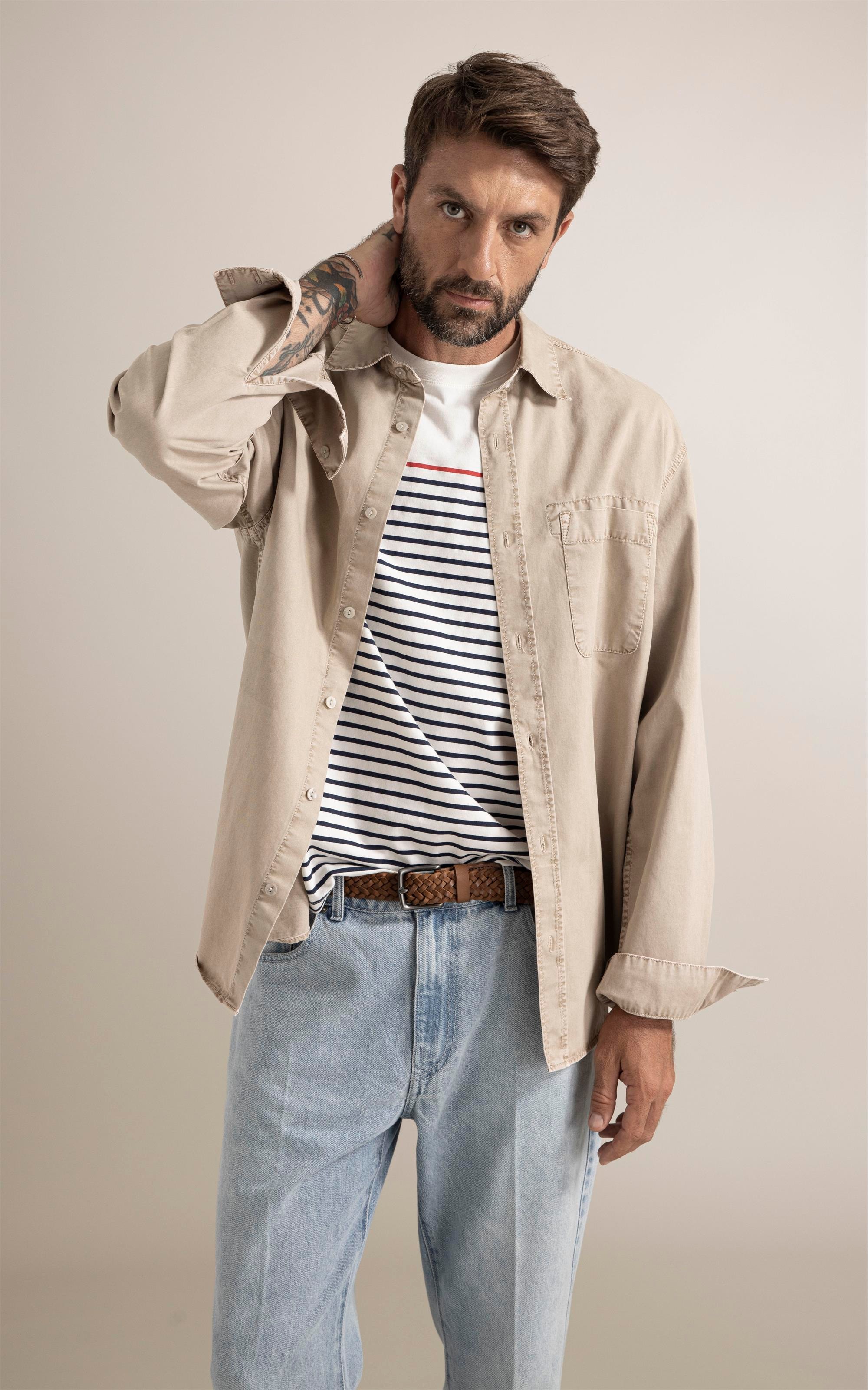 Camisa Color Twill Overshirt Husk