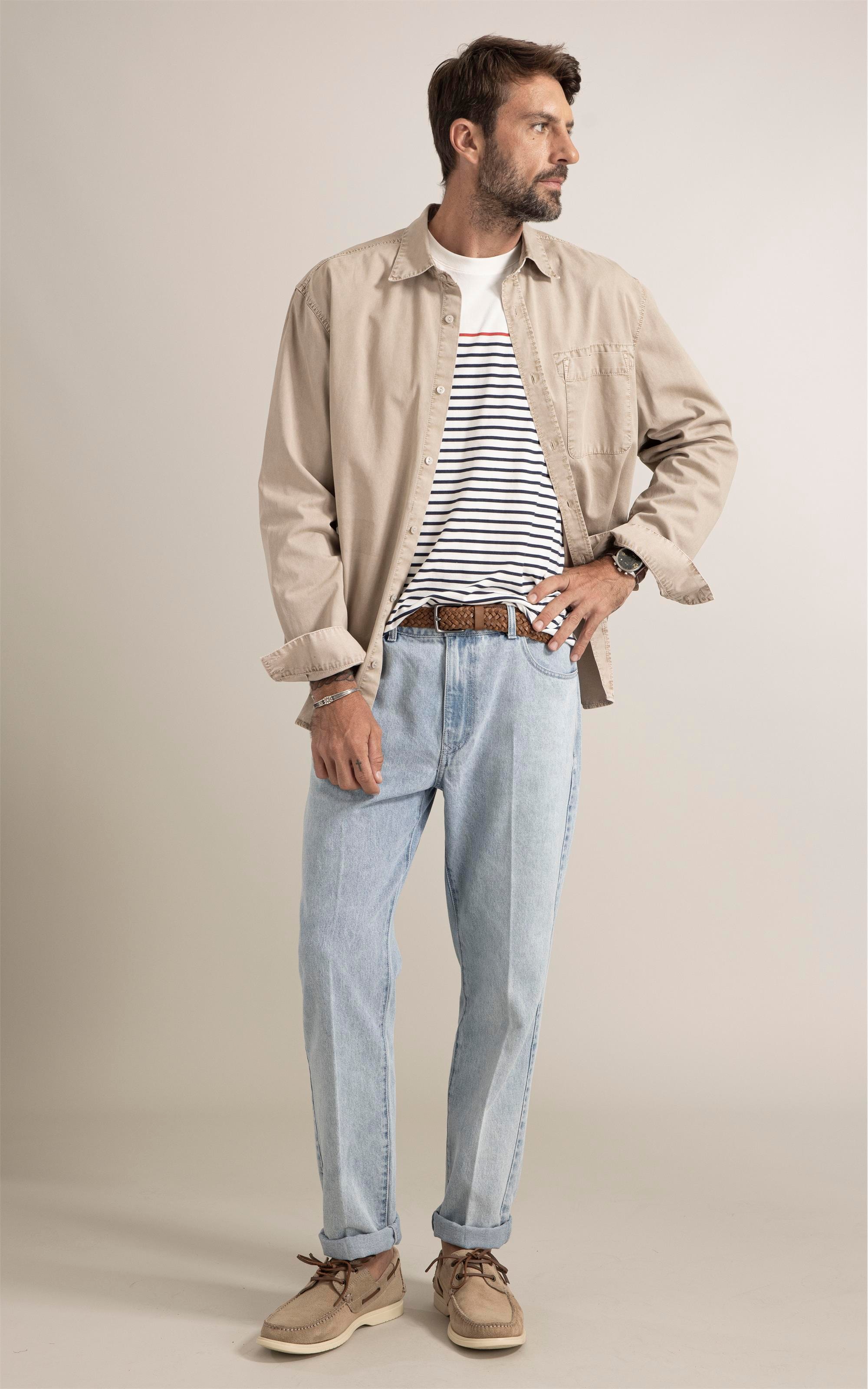 Camisa Color Twill Overshirt Husk