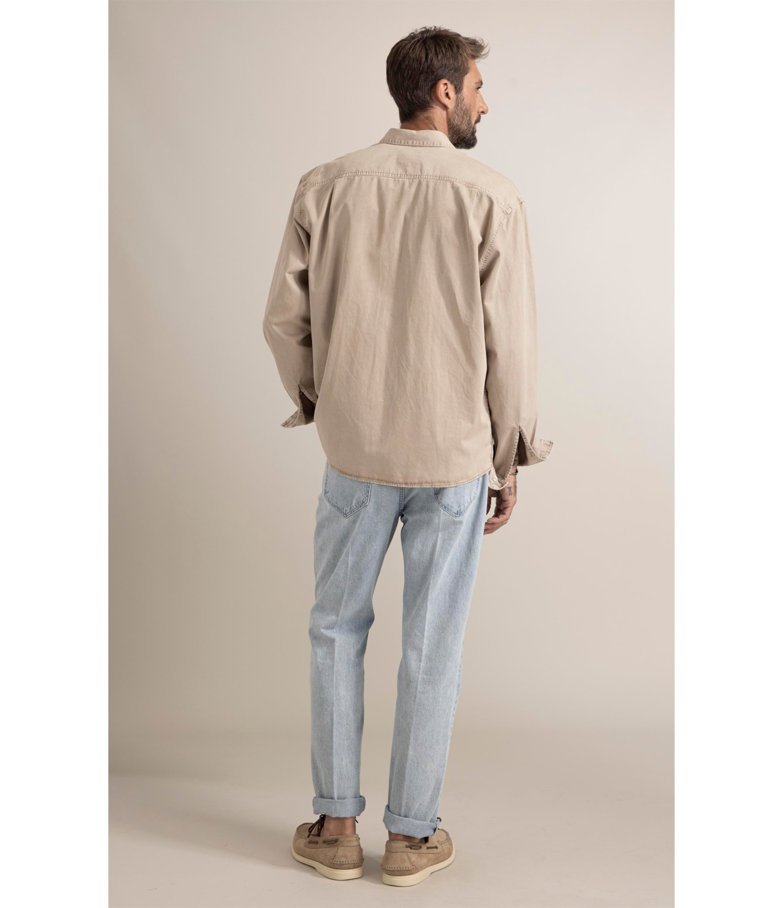 Camisa Color Twill Overshirt Husk