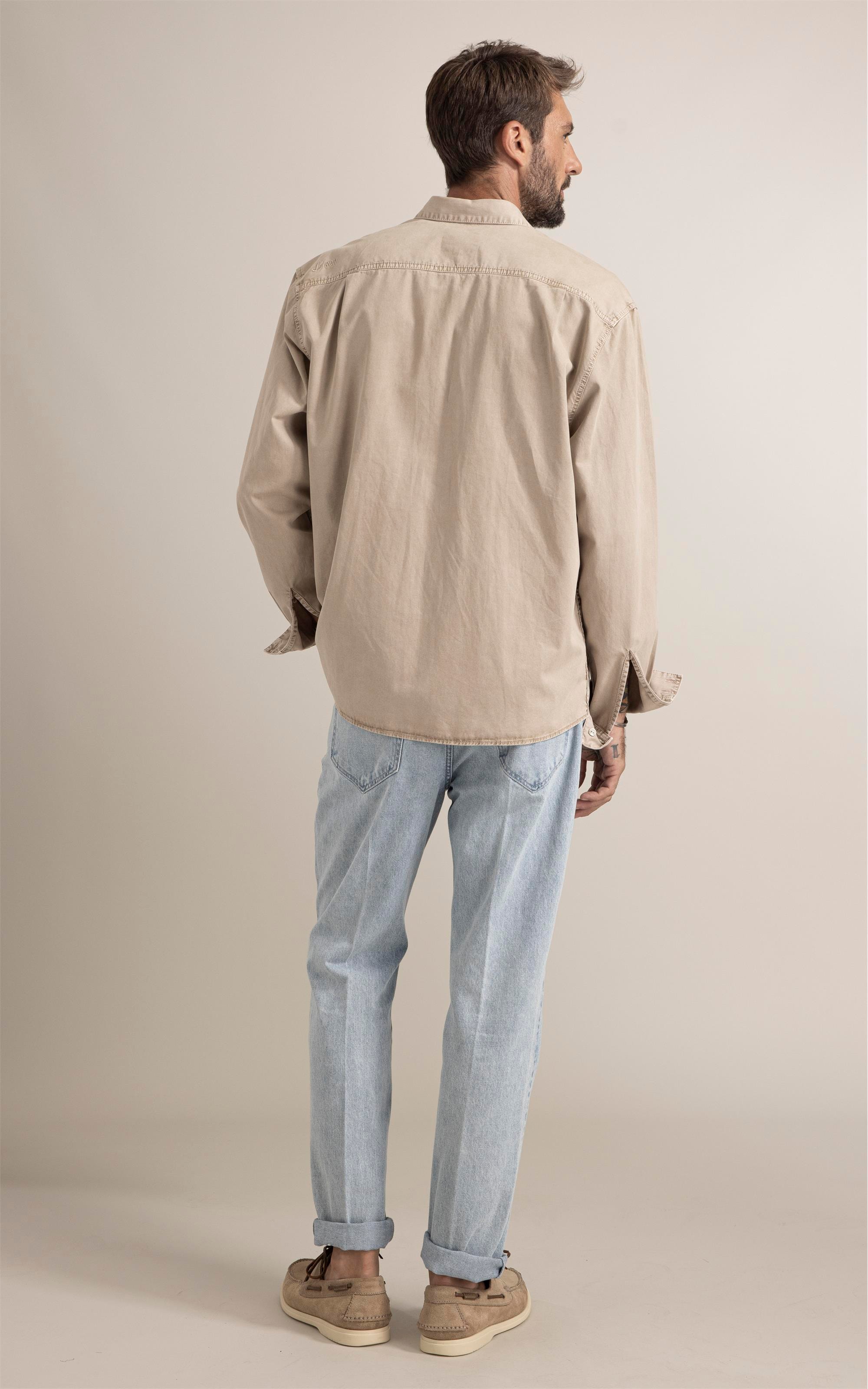 Camisa Color Twill Overshirt Husk