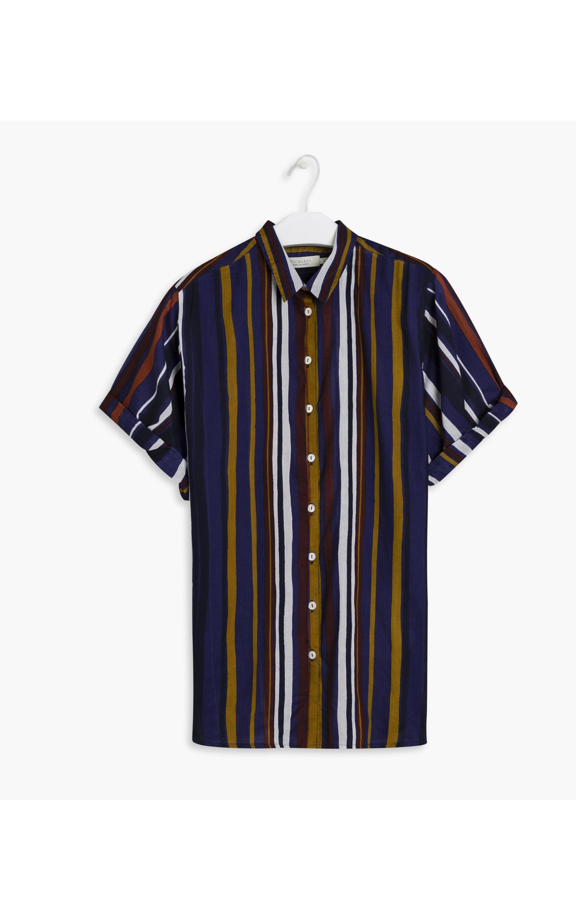 Camisa Congo Estampa Listras Azul