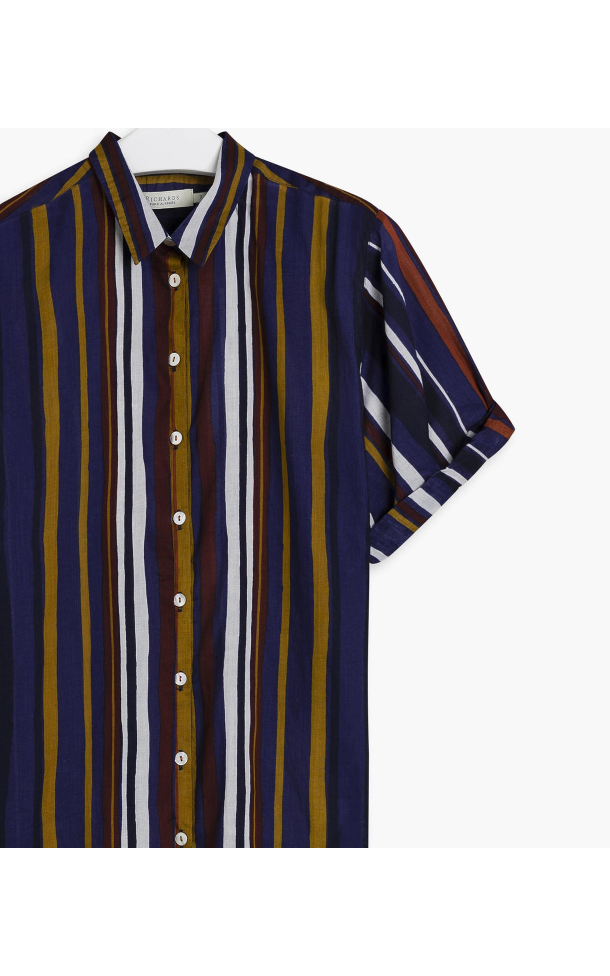 Camisa Congo Estampa Listras Azul