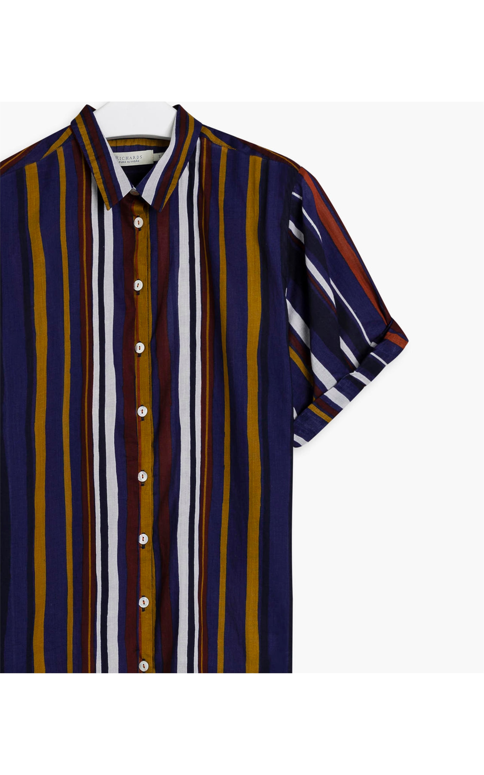 Camisa Congo Estampa Listras Azul