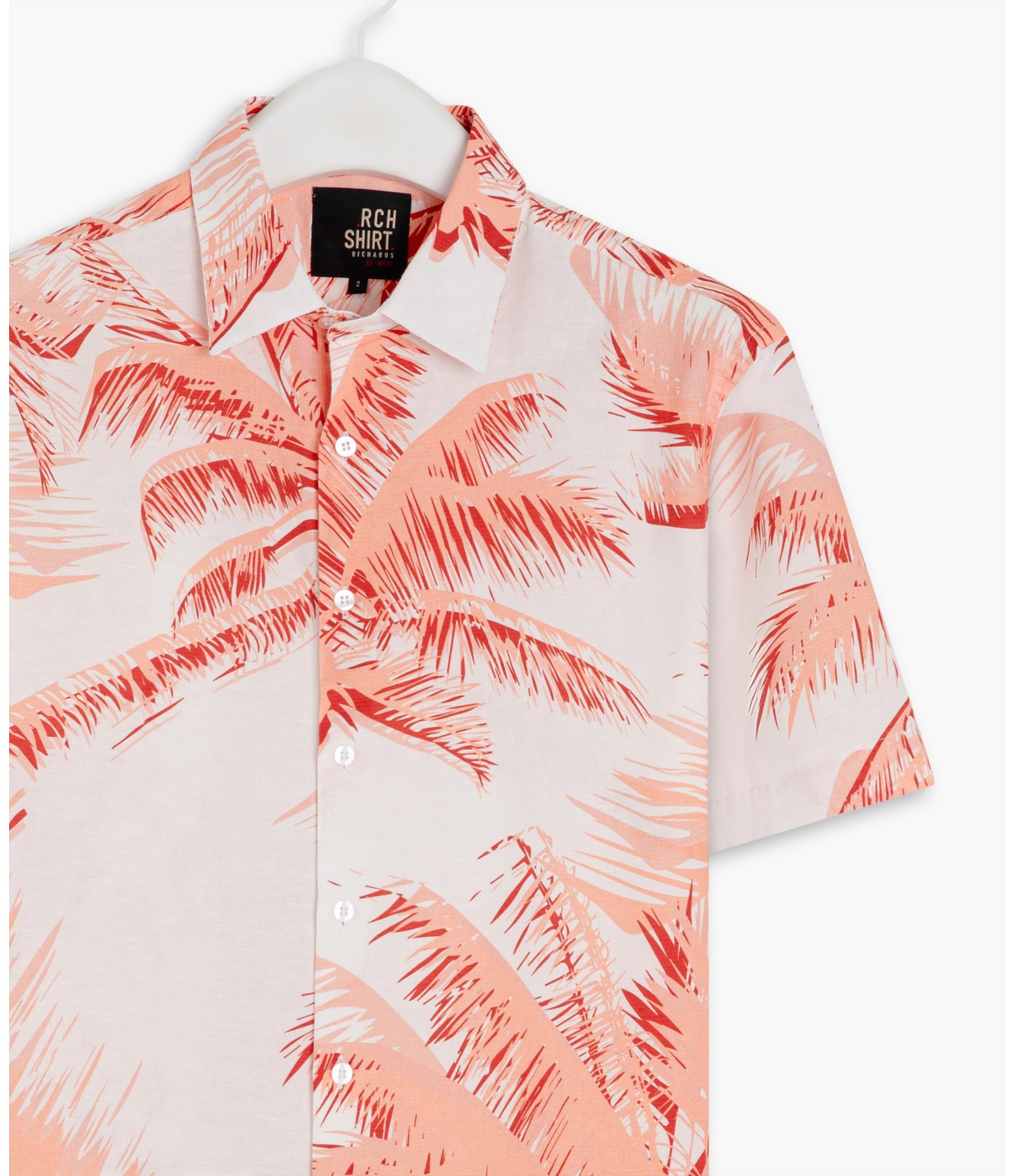 Camisa Coqueiros Estampada Mc Vermelho