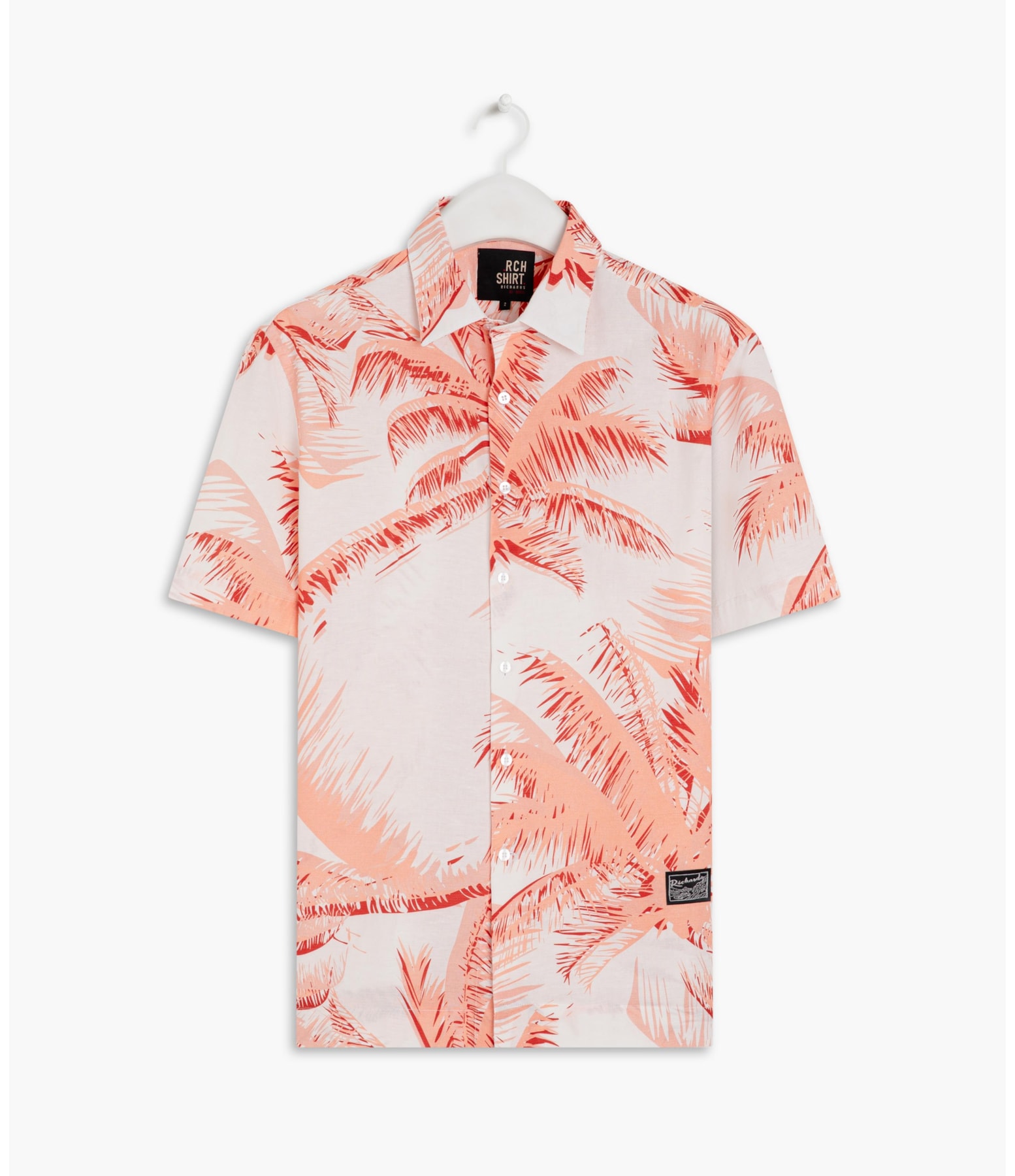 Camisa Coqueiros Estampada Mc Vermelho