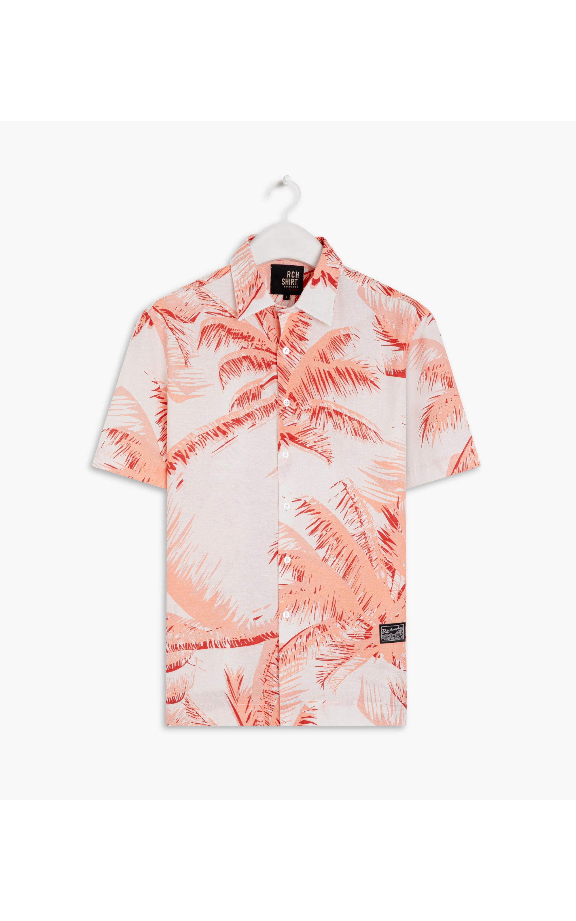Camisa Coqueiros Estampada Mc Vermelho